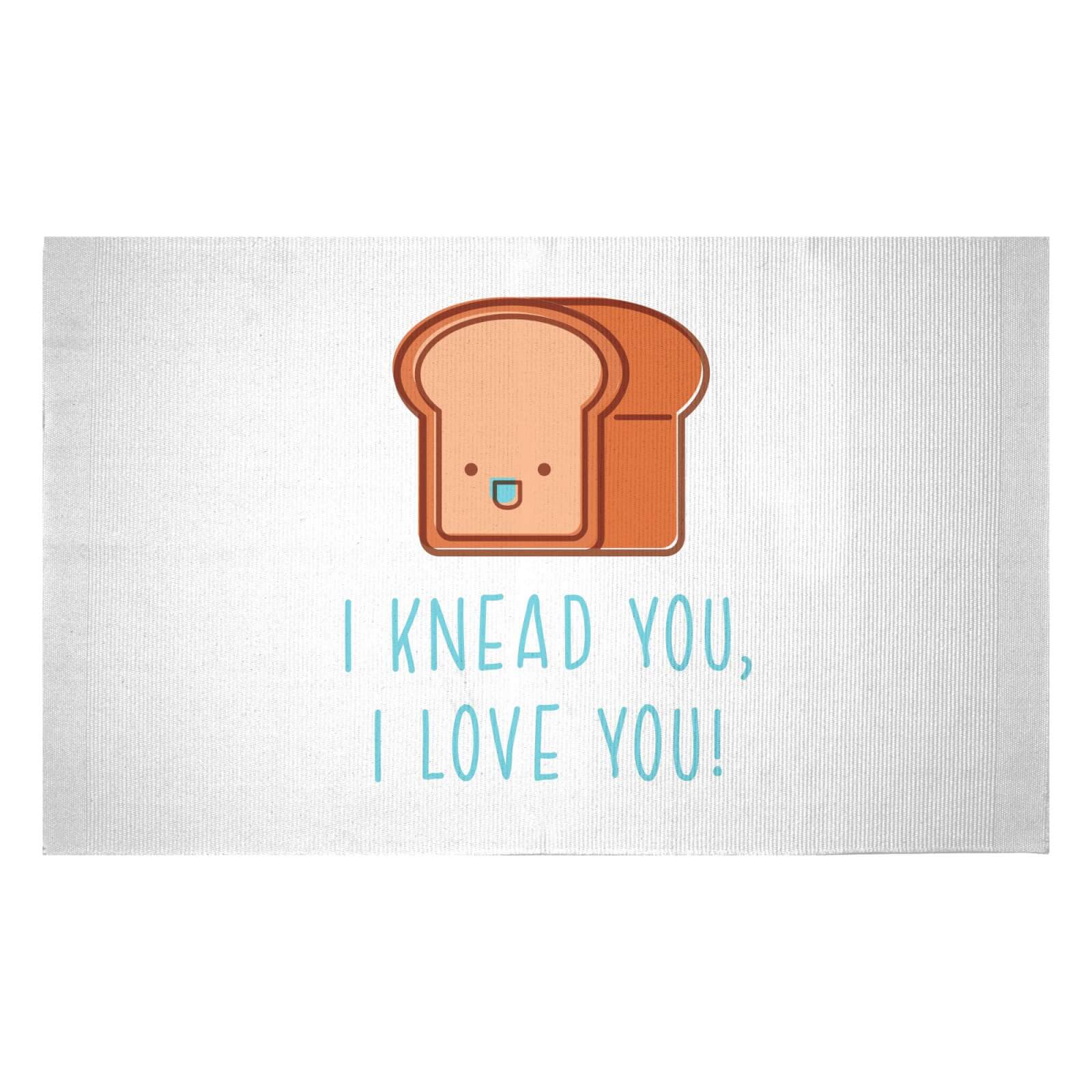 I Knead You I Love You Woven Rug - Small