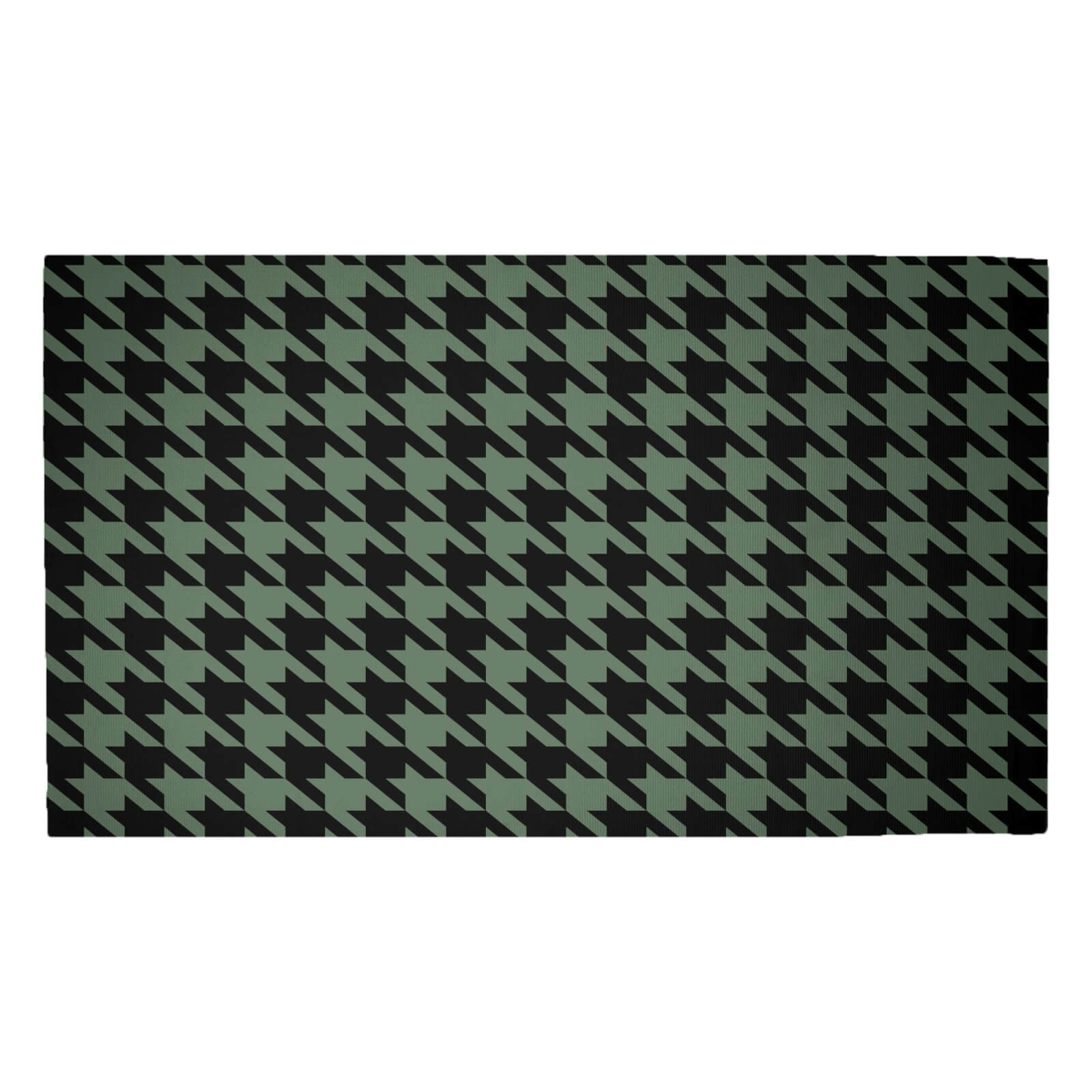Khaki Dogtooth Woven Rug - Medium