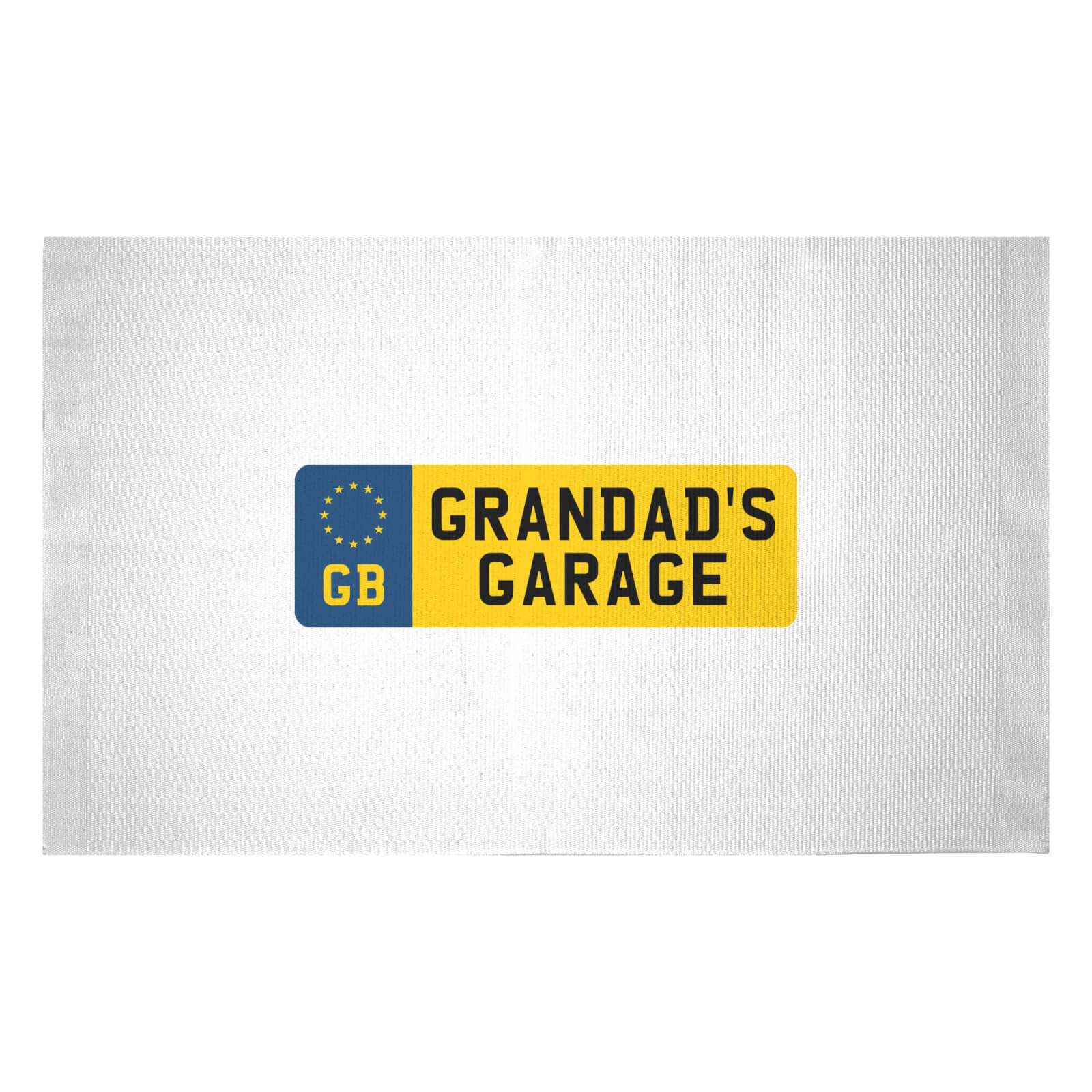 Grandad's Garage Woven Rug - Small