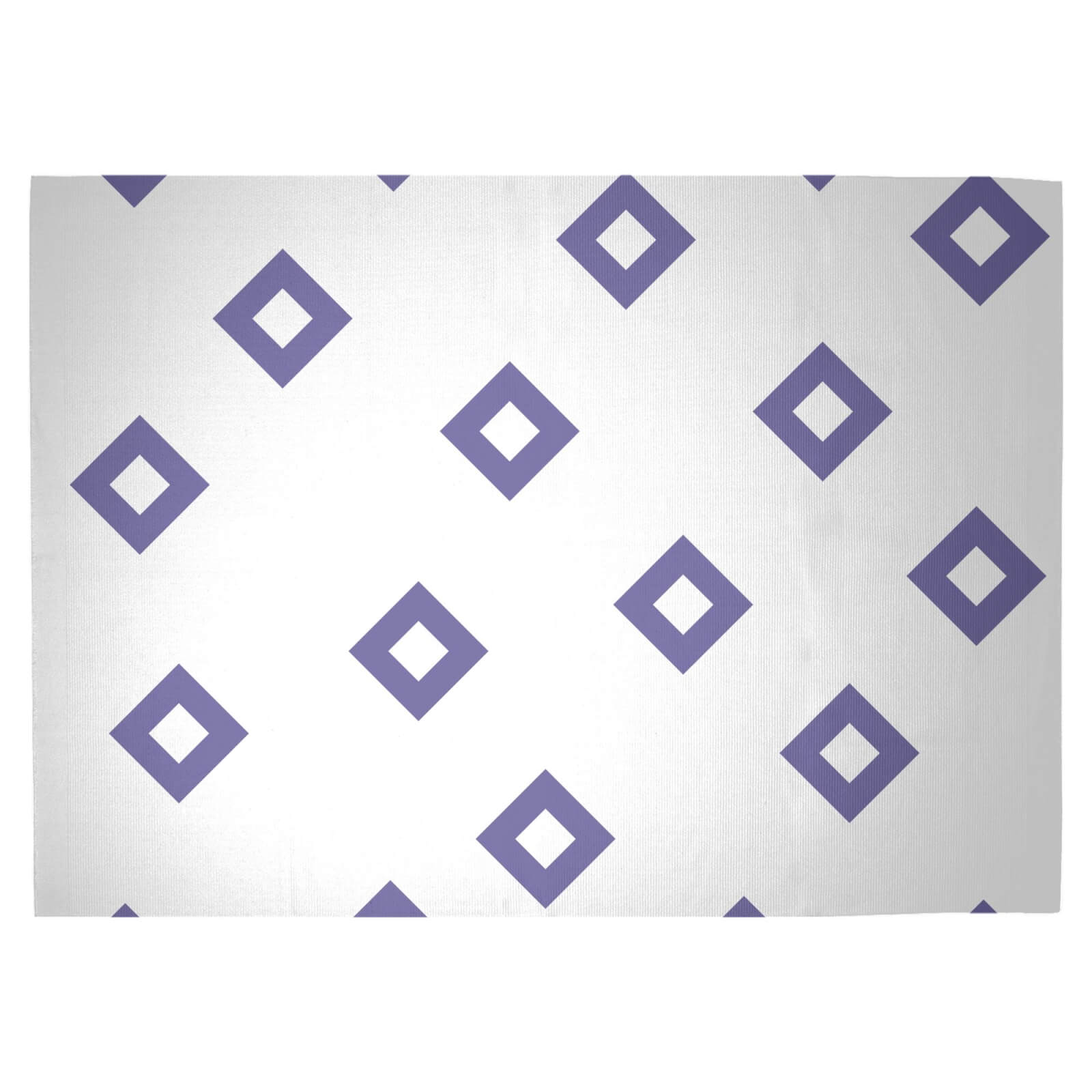 Outlined Diamonds Woven Rug - Large