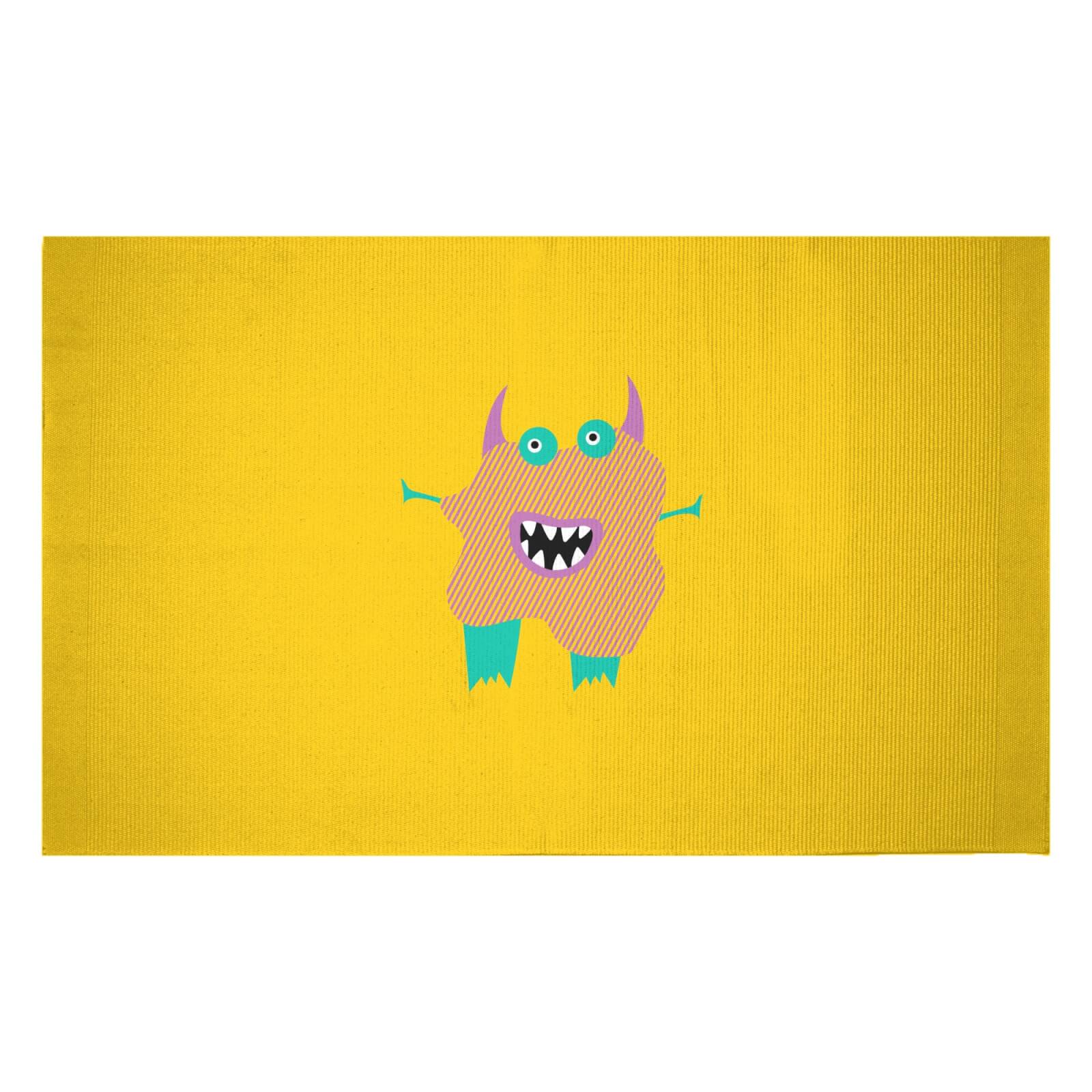 Stripy Monster Woven Rug - Small