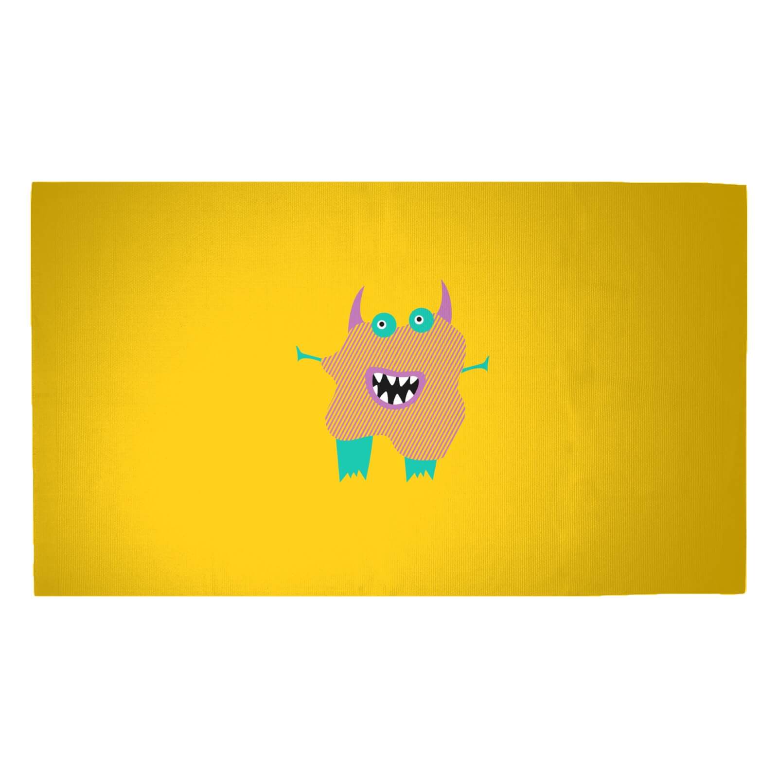 Stripy Monster Woven Rug - Medium
