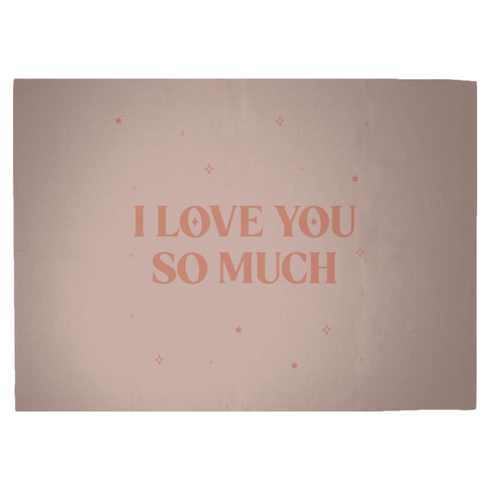 I Love You So Much Woven Rug - Large