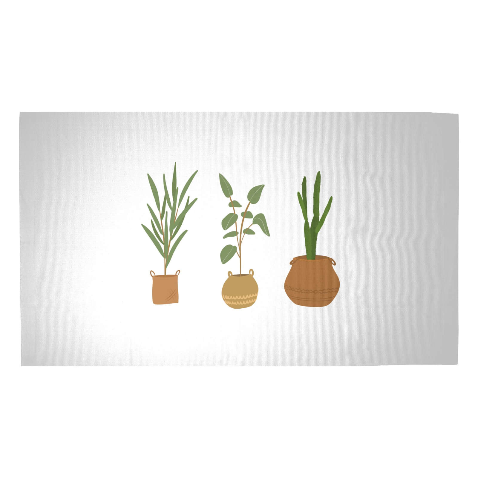 Plants Woven Rug - Medium