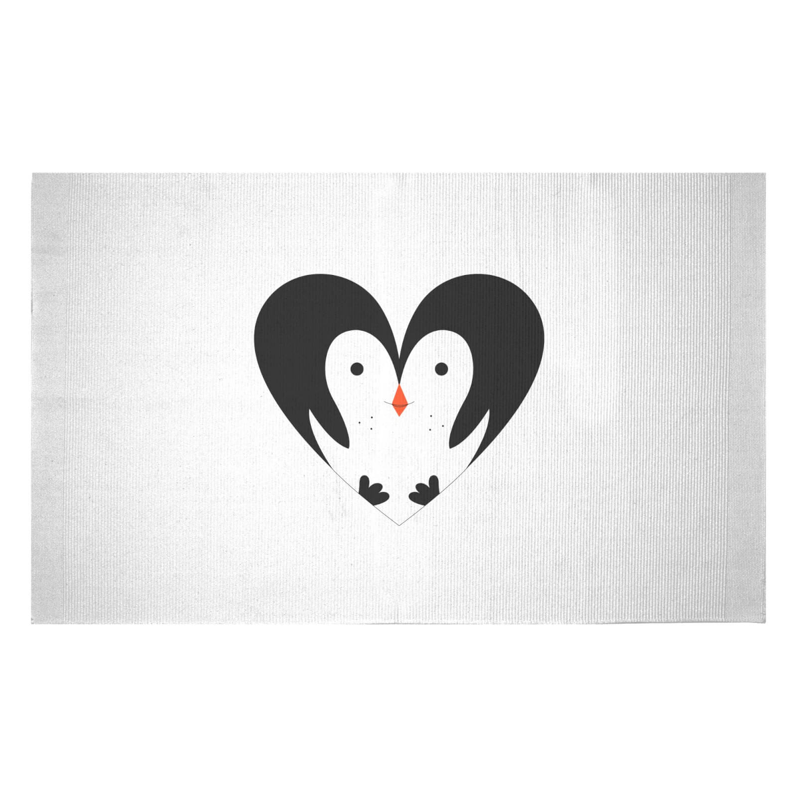 Love Penguin Woven Rug - Small