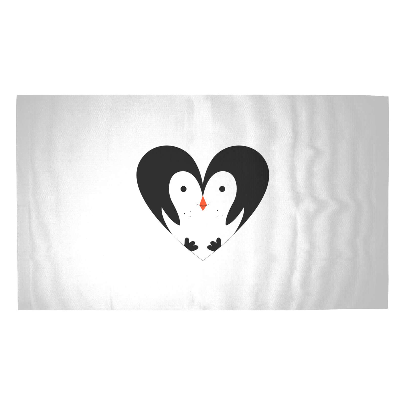 Love Penguin Woven Rug - Medium