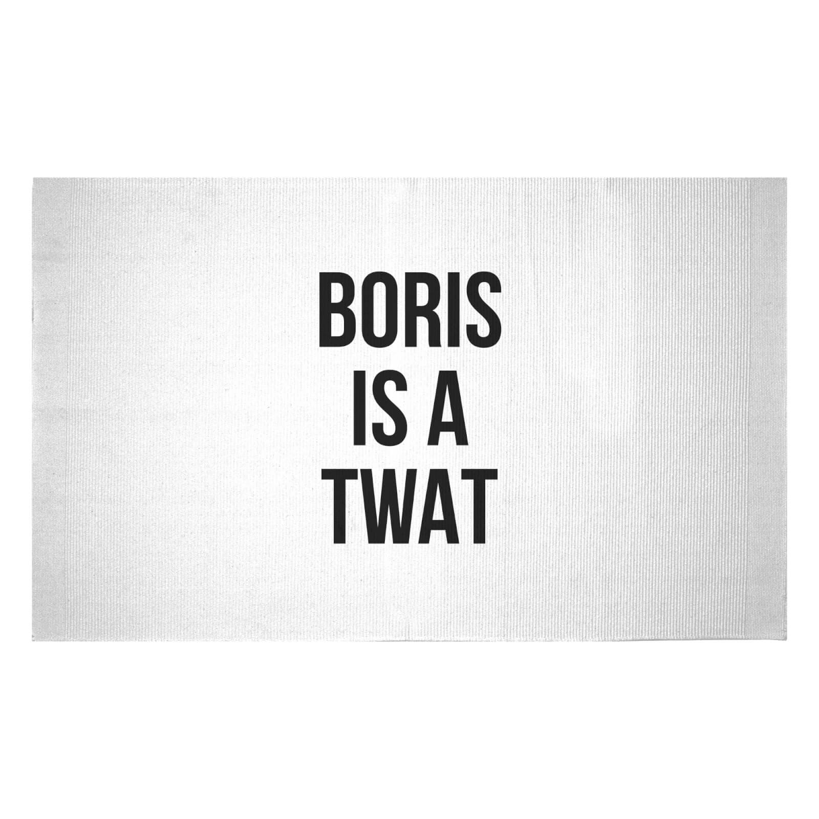 Boris Is A Twat Woven Rug - Small