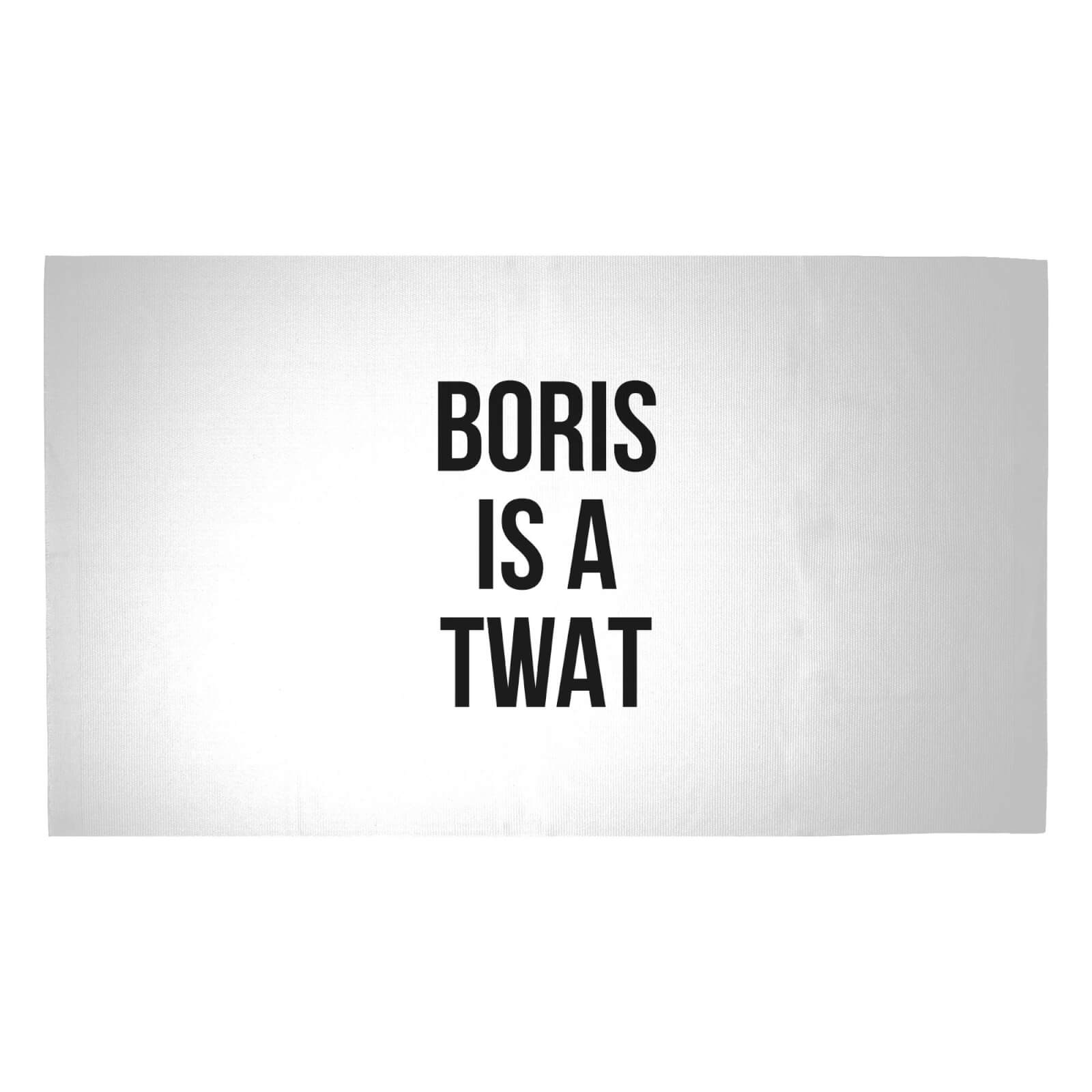 Boris Is A Twat Woven Rug - Medium