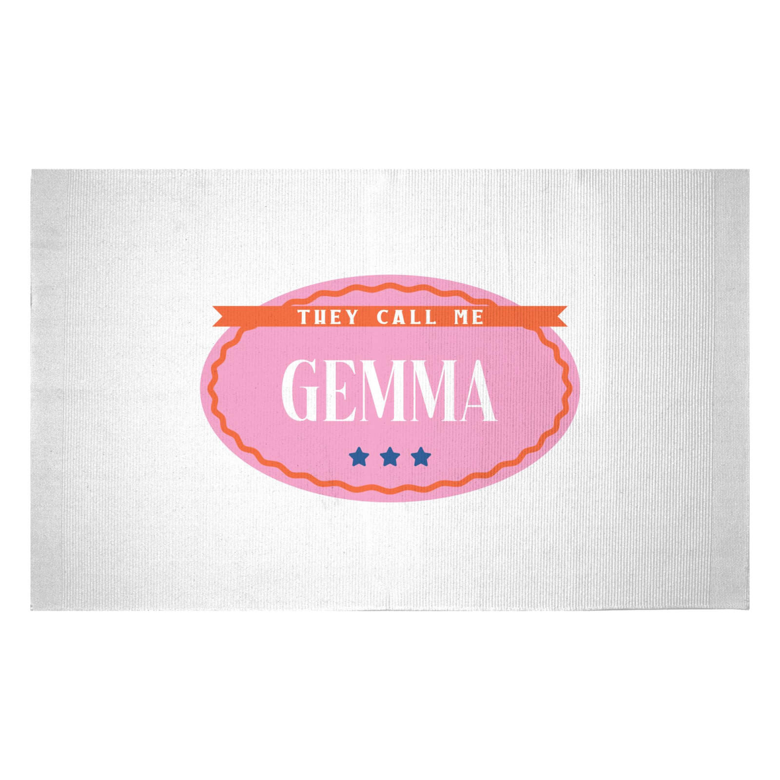 They Call Me Gemma Woven Rug - Small