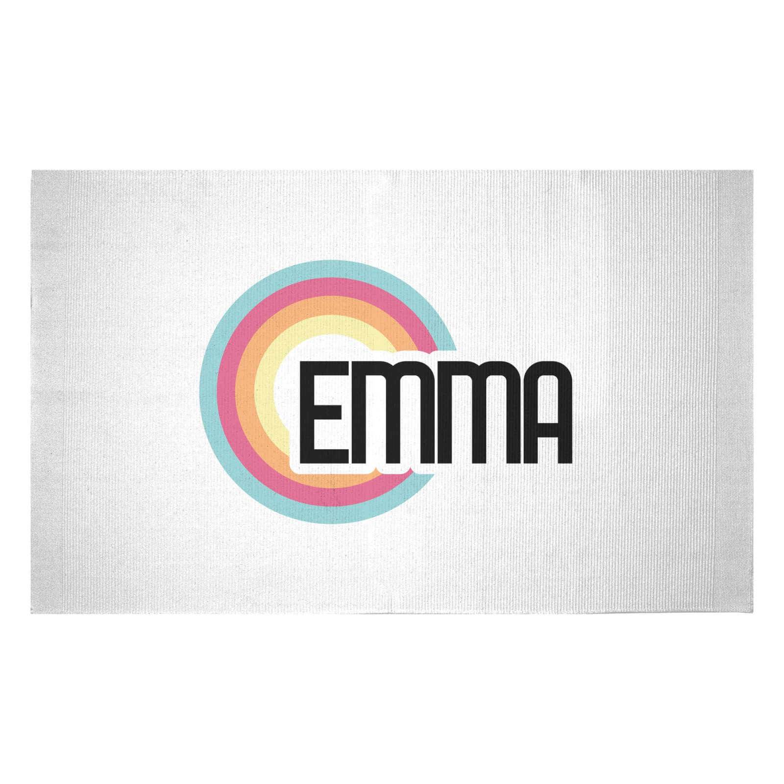 Emma Rainbow Woven Rug - Small
