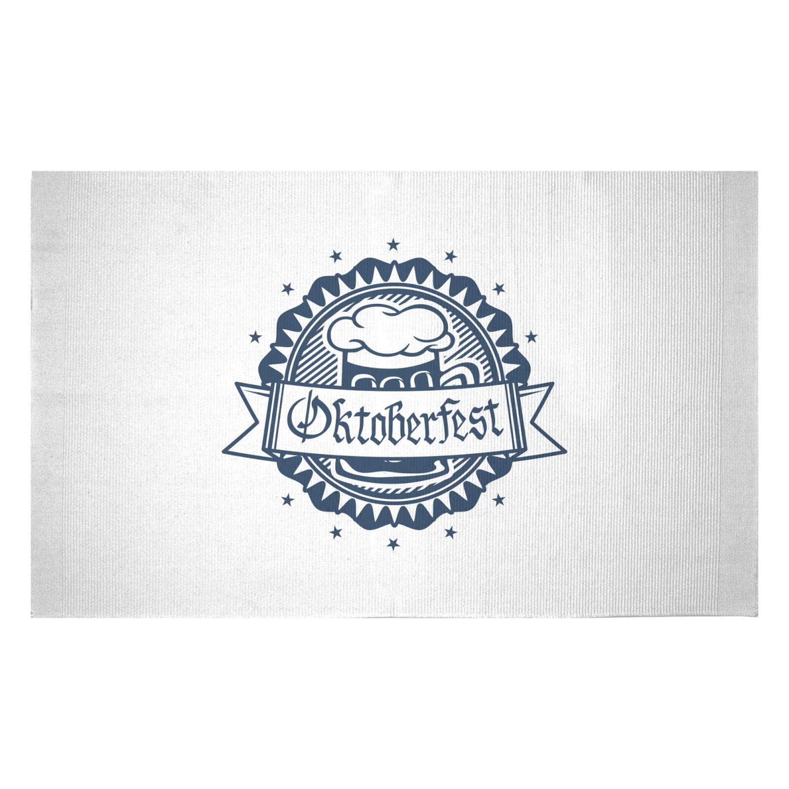 Oktoberfest Badge Woven Rug - Small