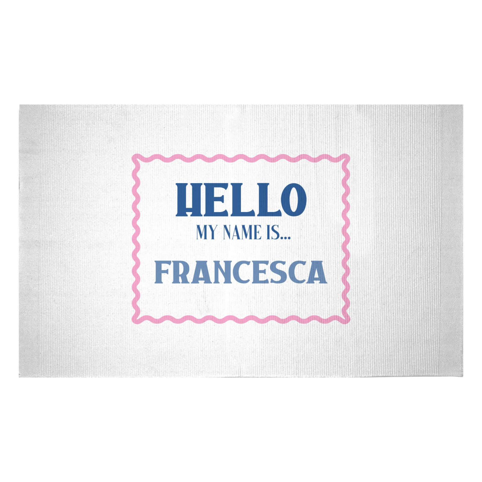 Hello My Name Is Francesca Woven Rug - Small