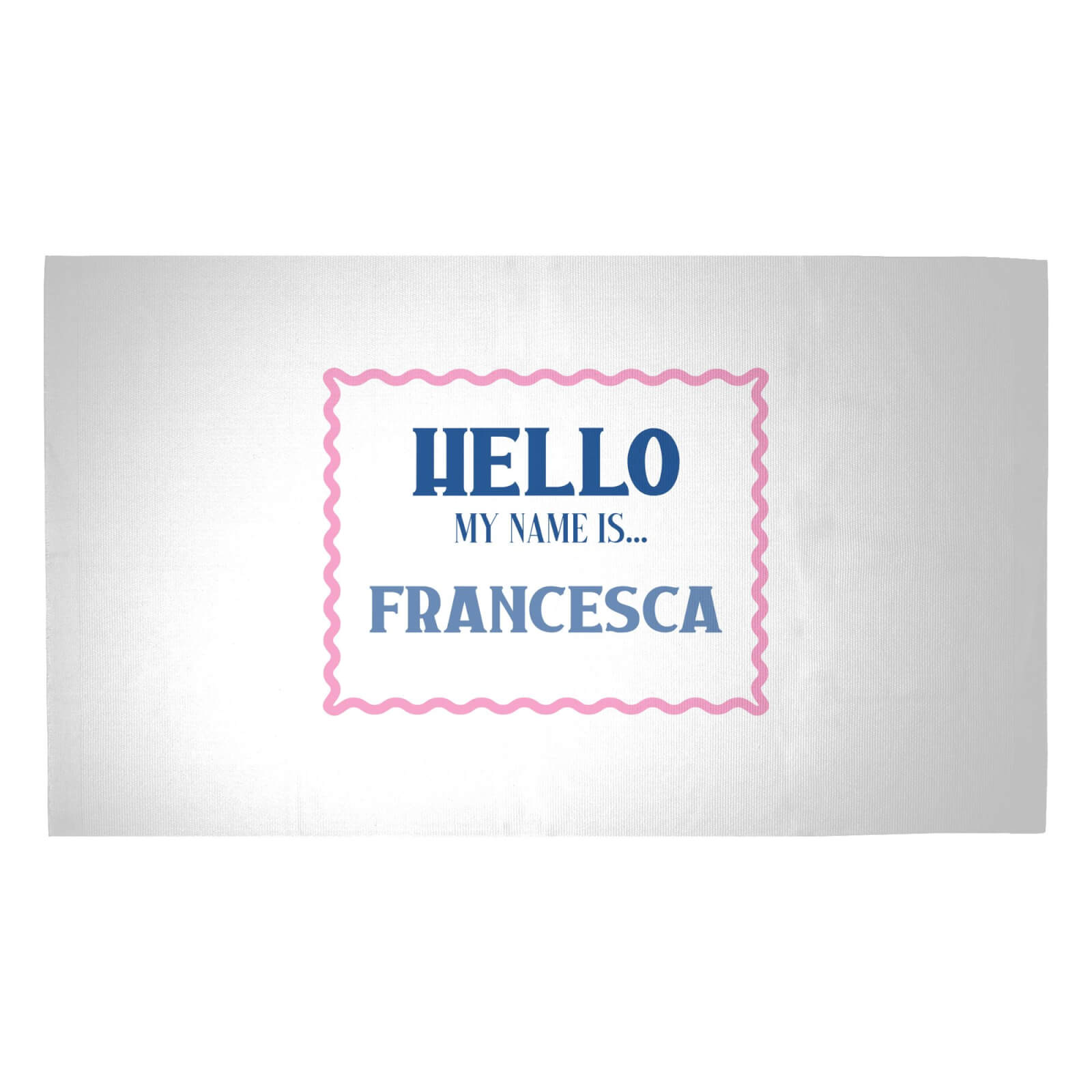 Hello My Name Is Francesca Woven Rug - Medium