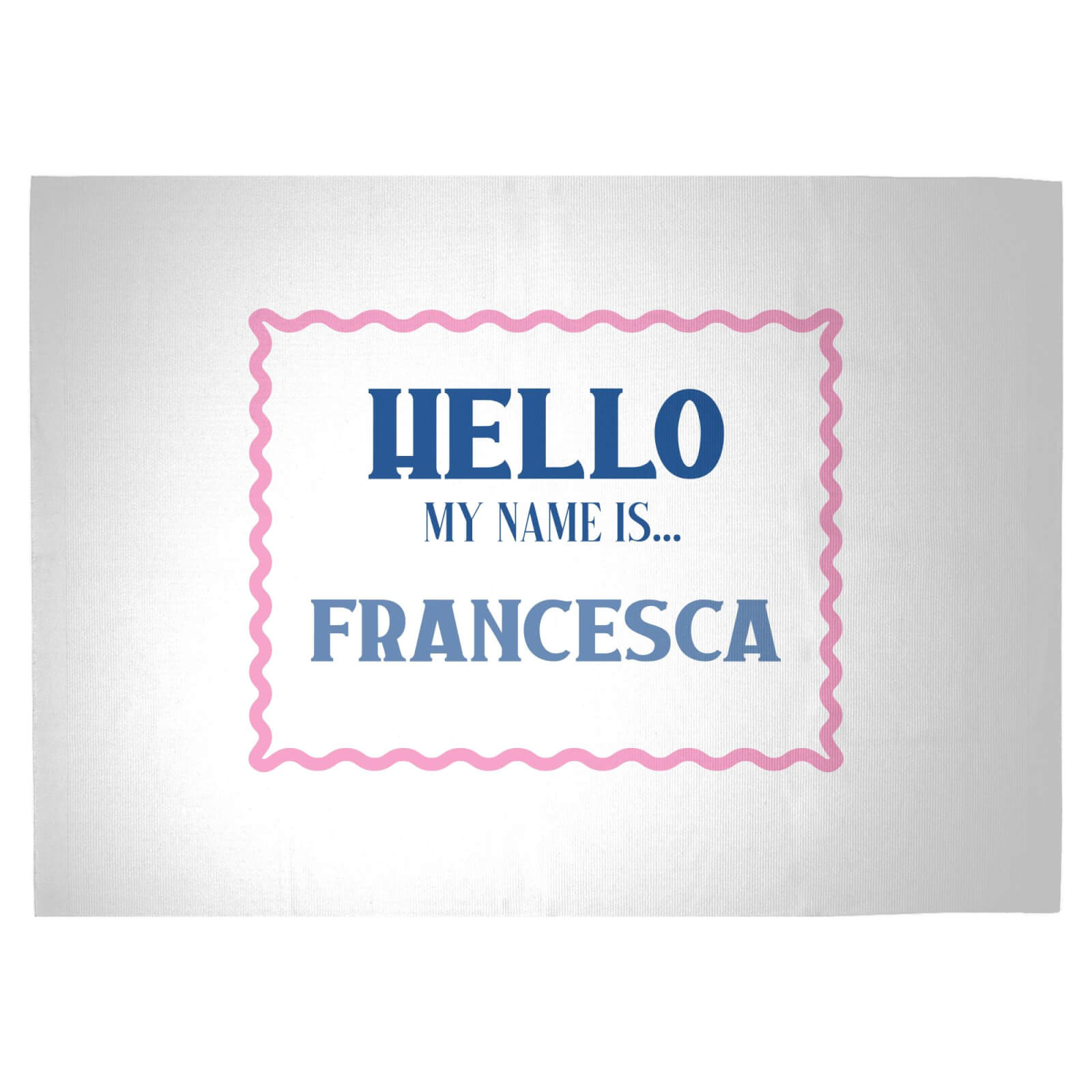 Hello My Name Is Francesca Woven Rug - Large