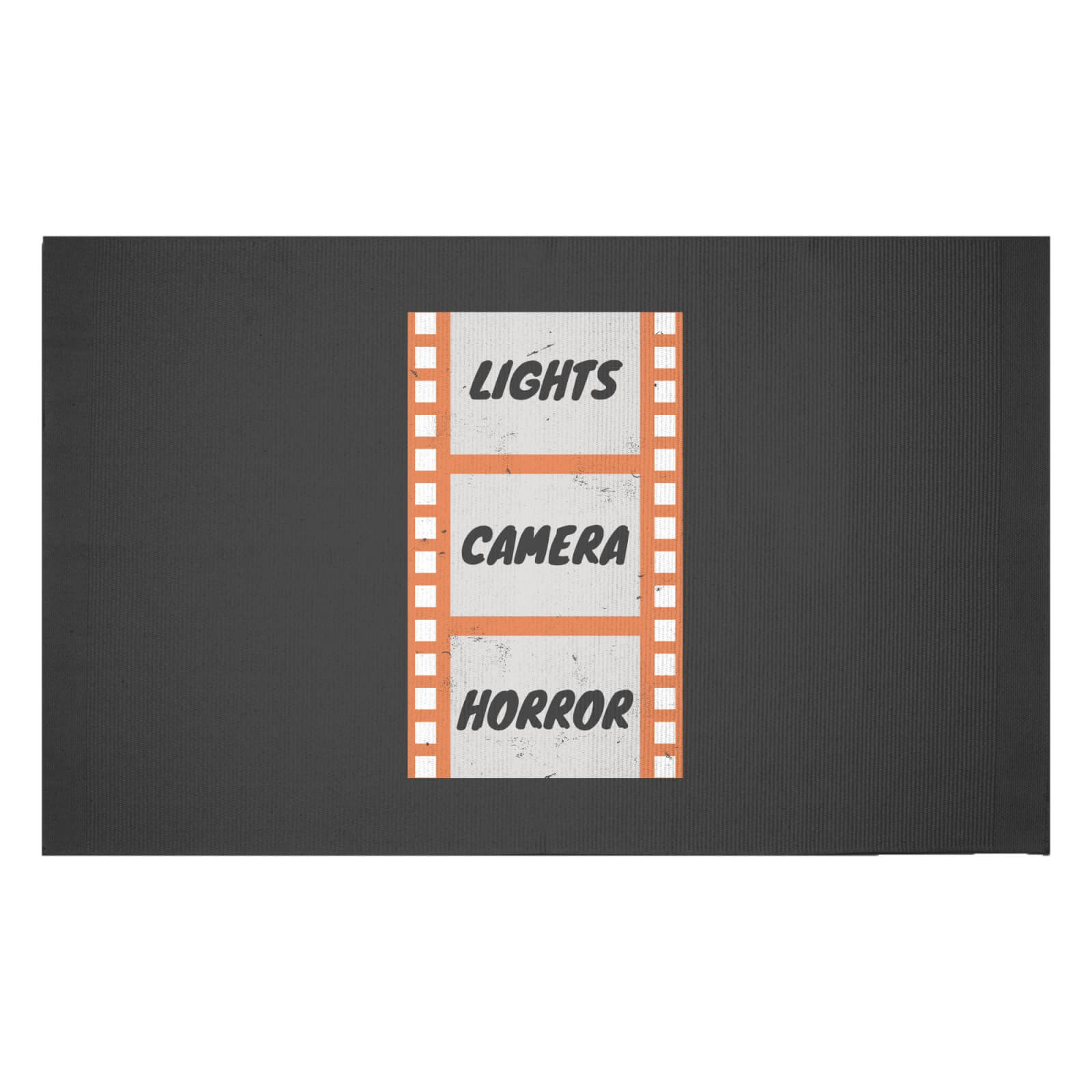 Lights Camera Horror Woven Rug - Small