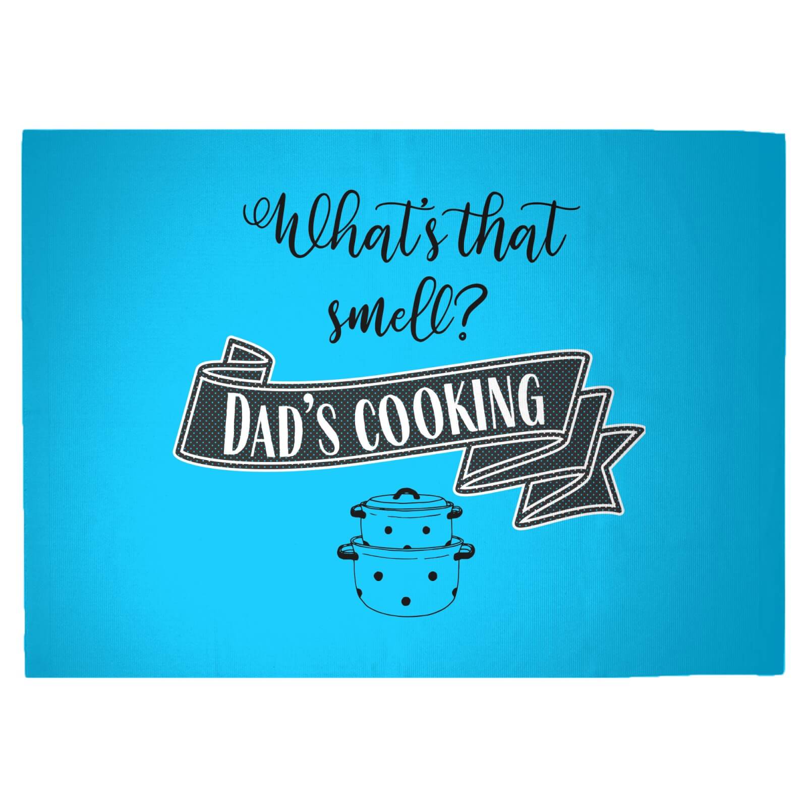 What's That Smell? Dad's Cooking Woven Rug - Large