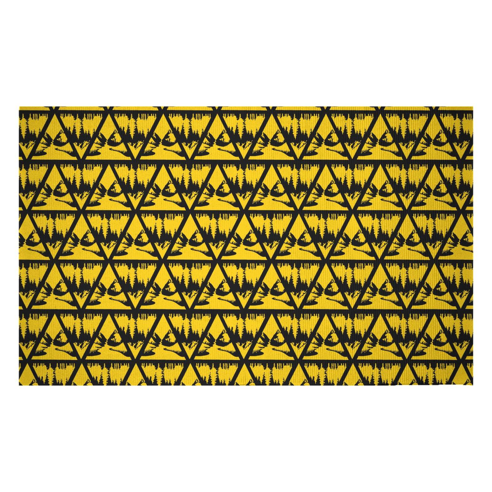 Triangle Woods Woven Rug - Small