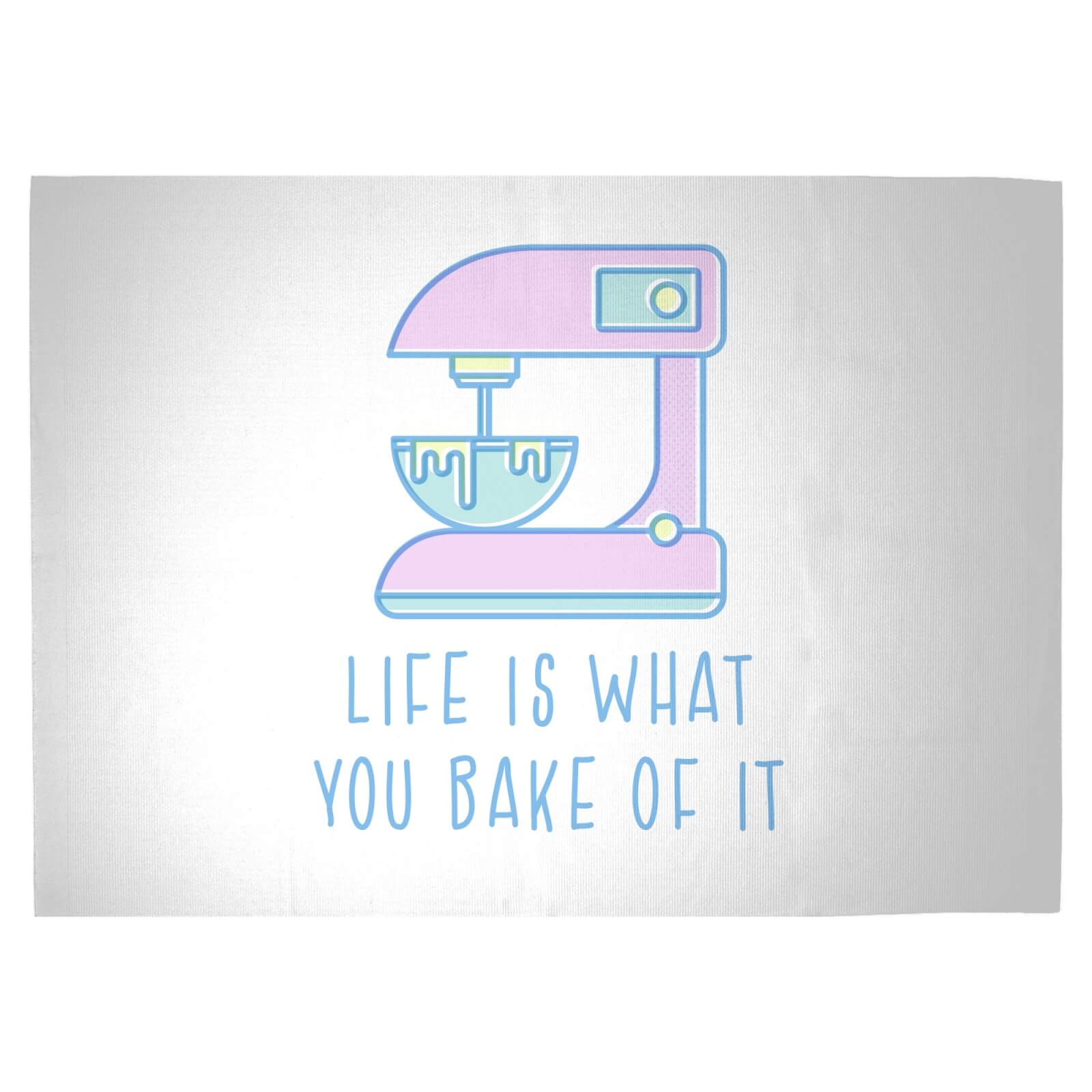 Life Is What You Bake Of It Woven Rug - Large