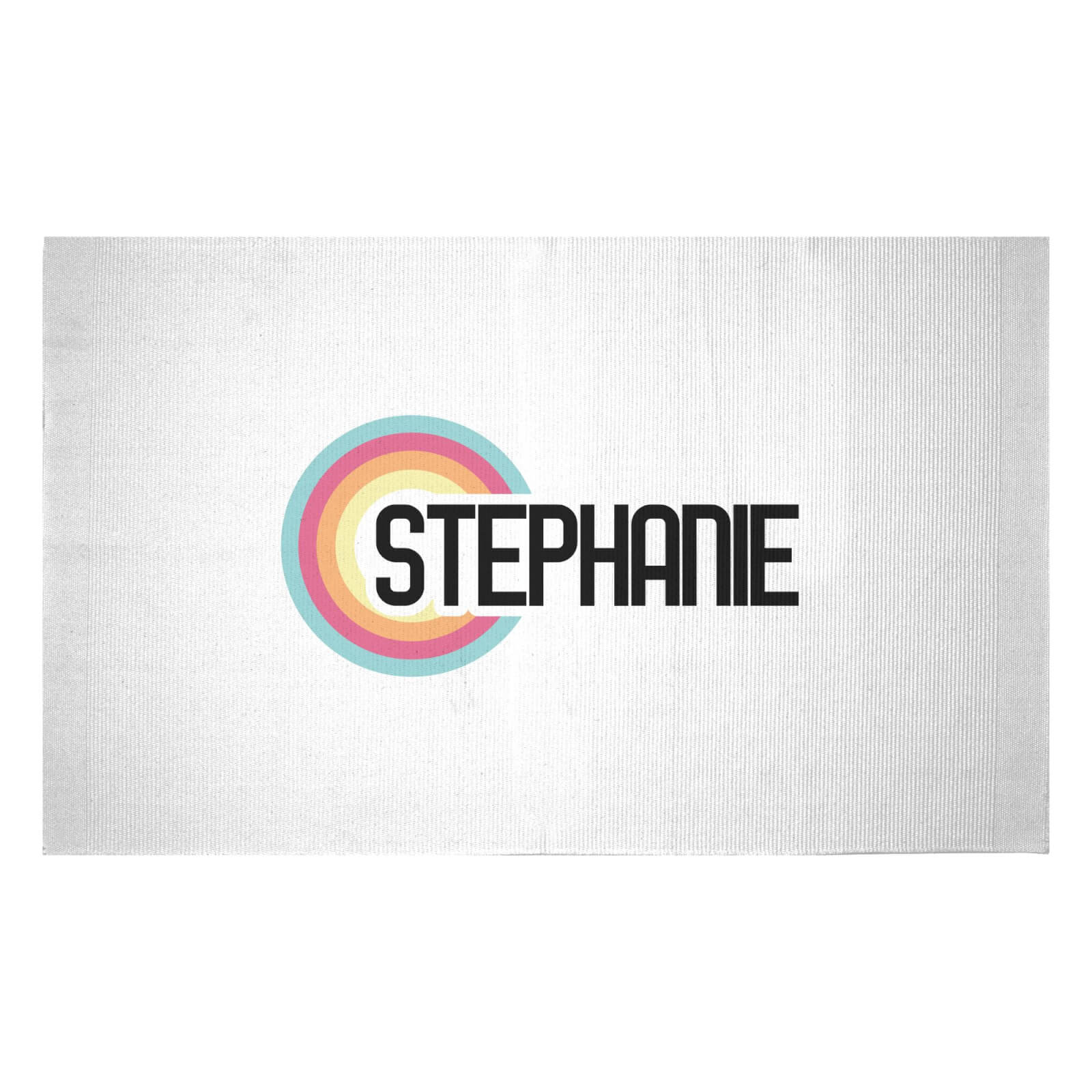 Stephanie Rainbow Woven Rug - Small
