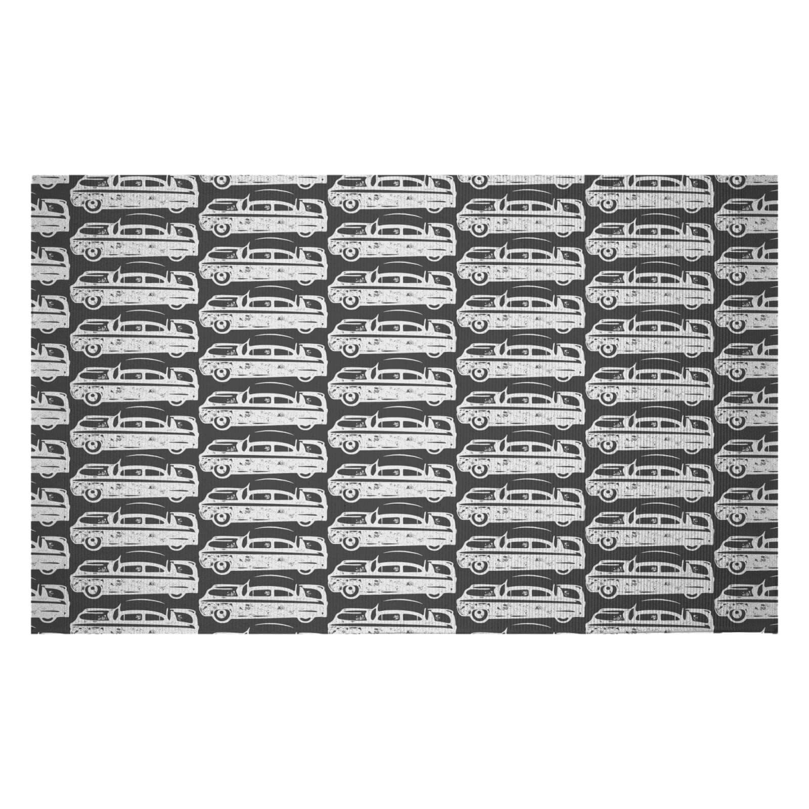 Retro Car Woven Rug - Small