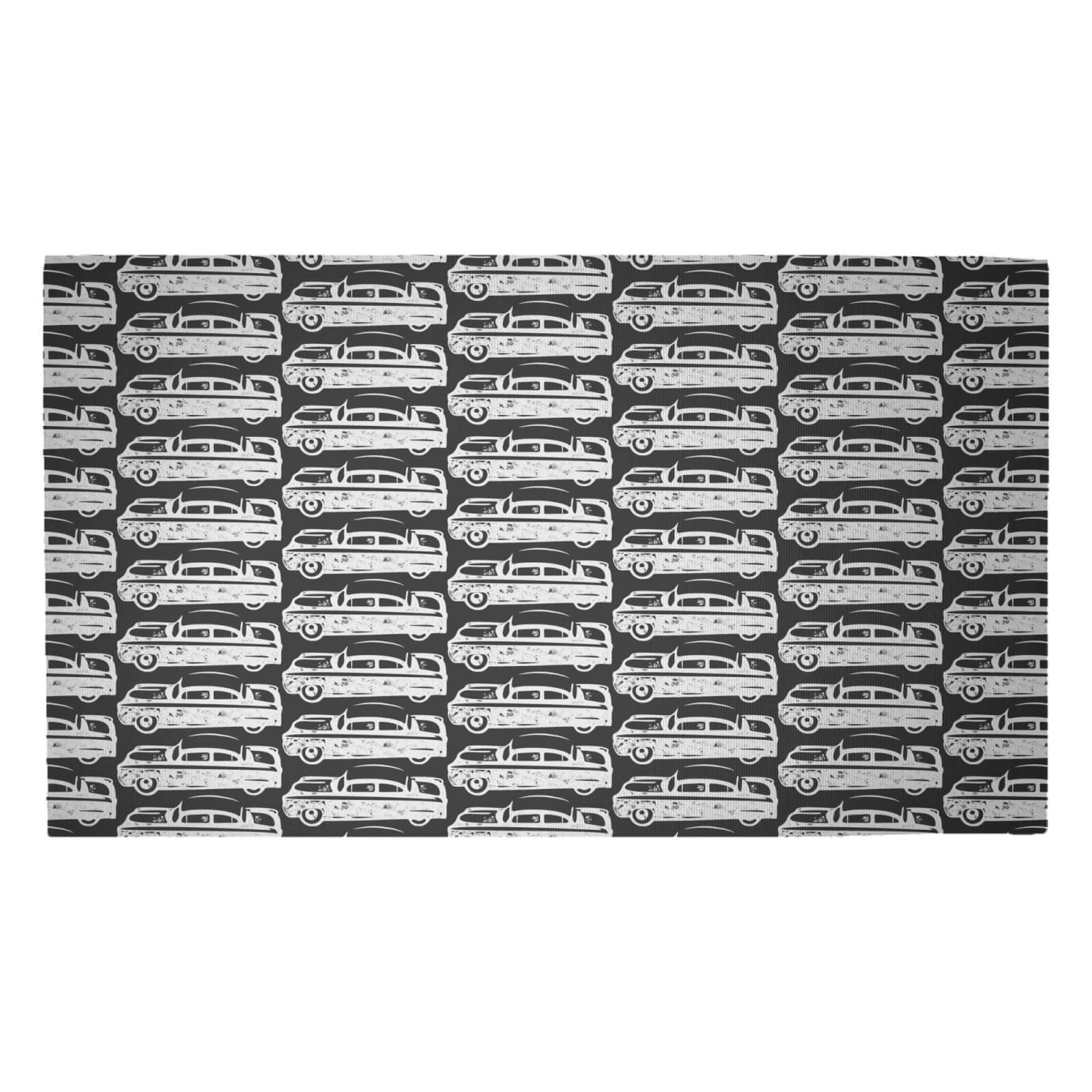 Retro Car Woven Rug - Medium