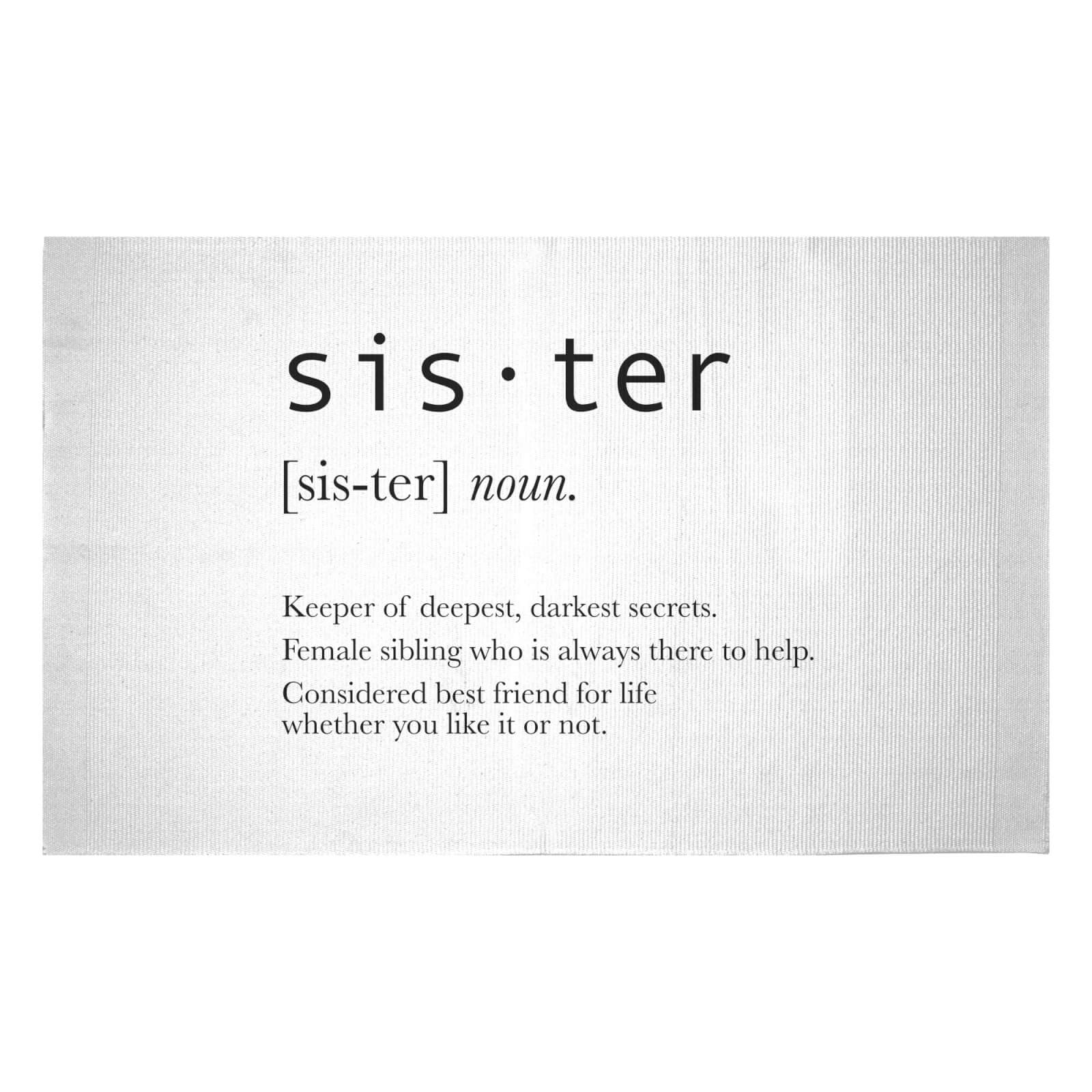 Sister Definition Woven Rug - Small