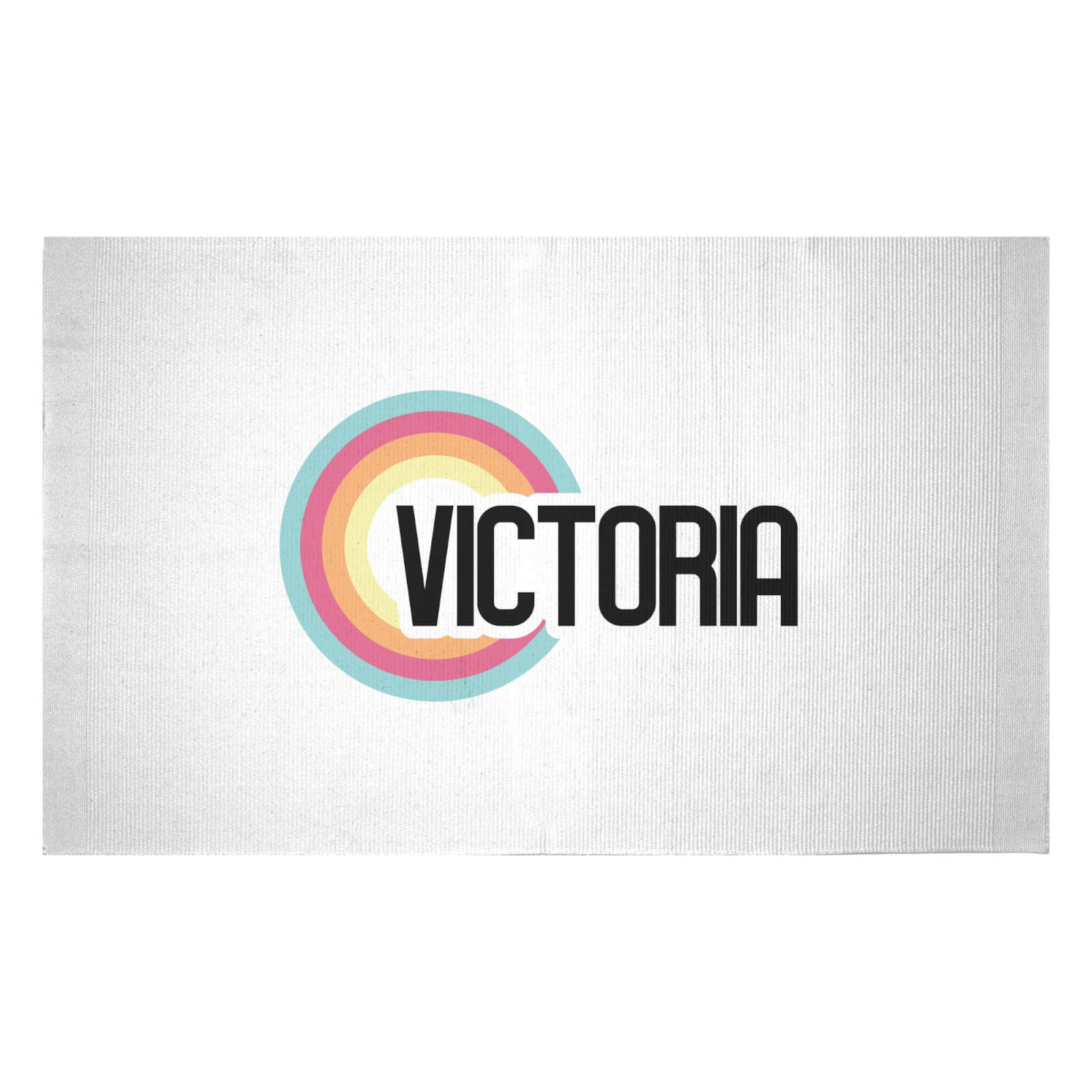 Victoria Rainbow Woven Rug - Small