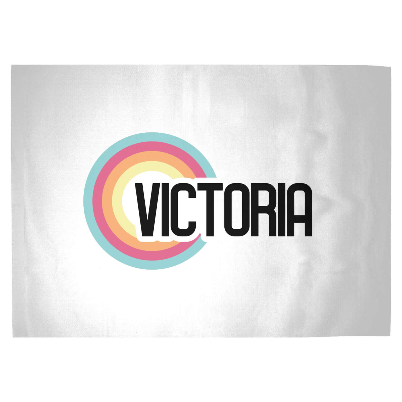 Victoria Rainbow Woven Rug - Large