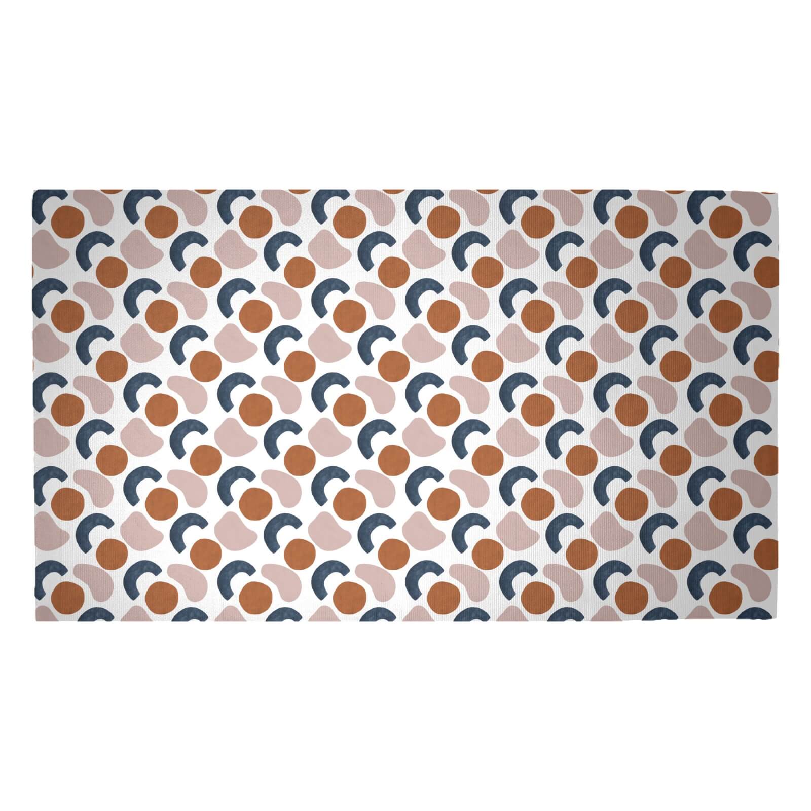 Circular Blobs Woven Rug - Medium