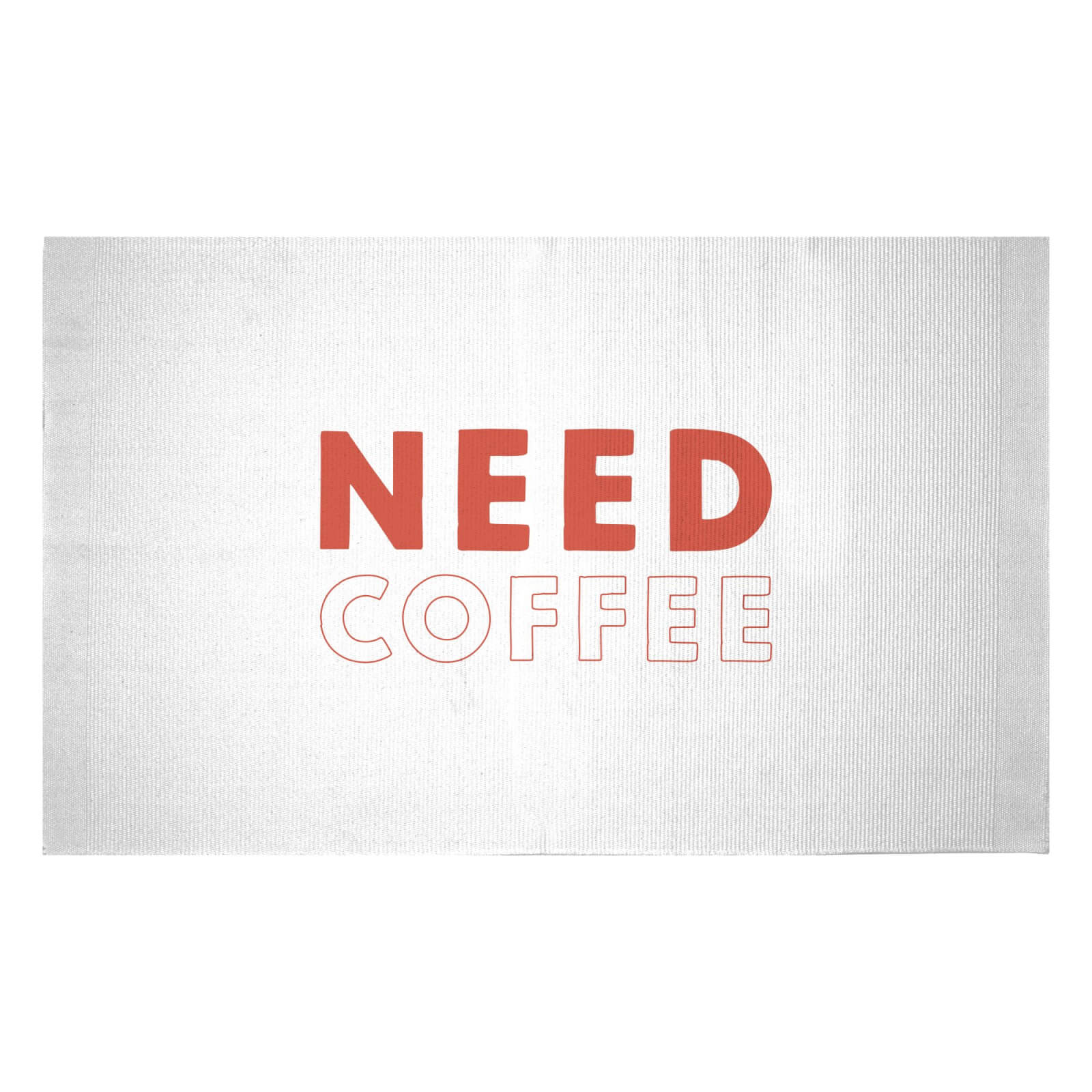 Need Coffee Woven Rug - Small