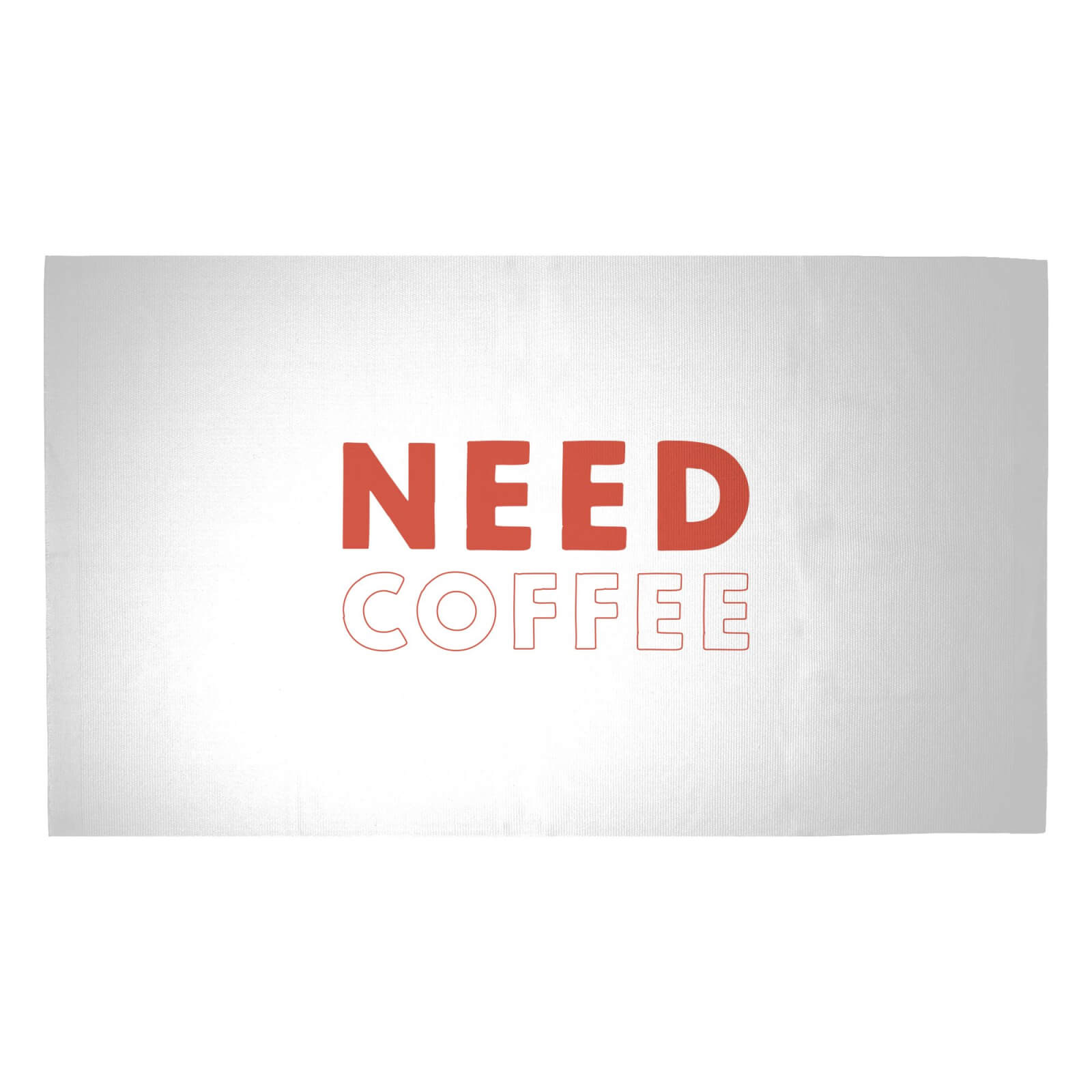 Need Coffee Woven Rug - Medium