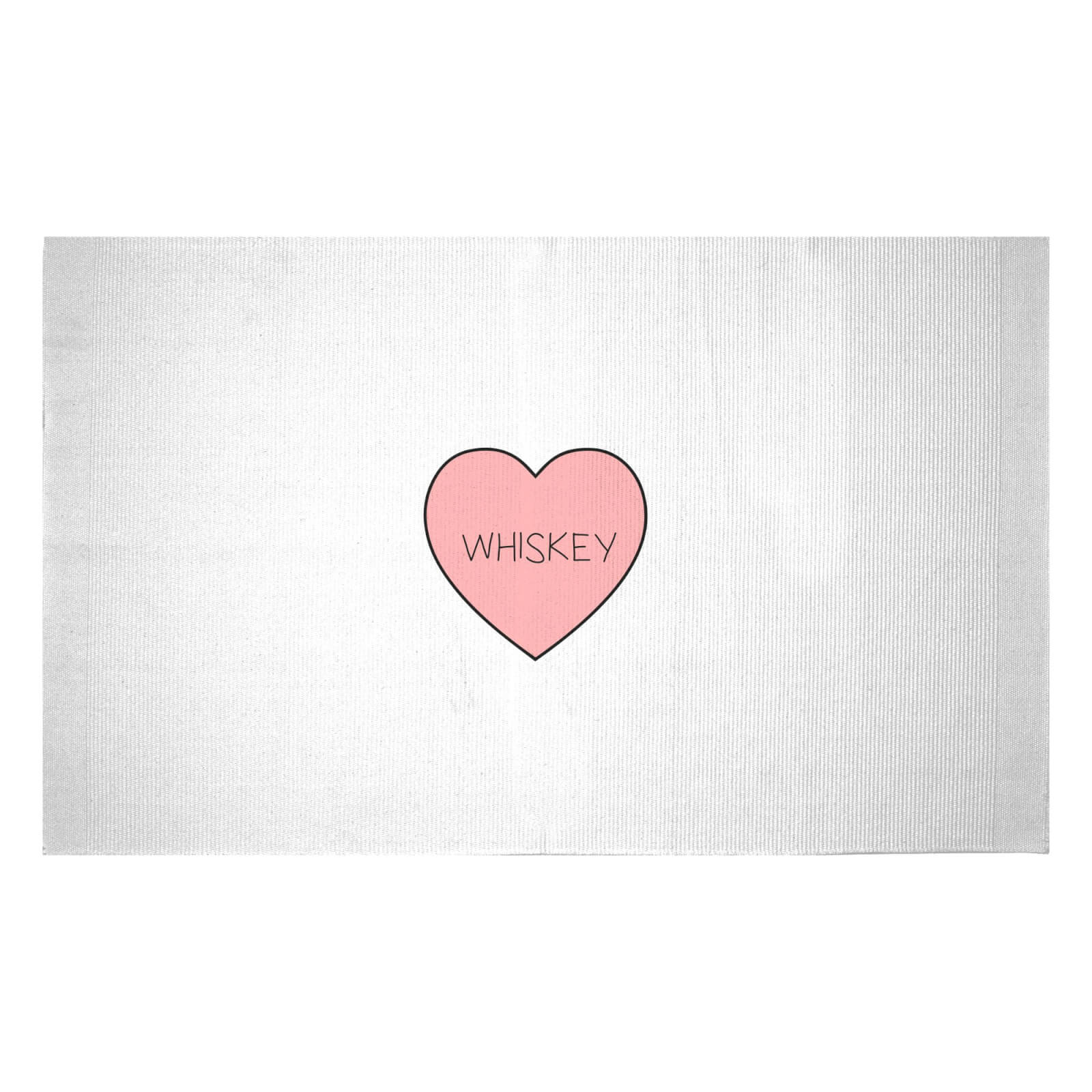 I Love Whiskey Woven Rug - Small