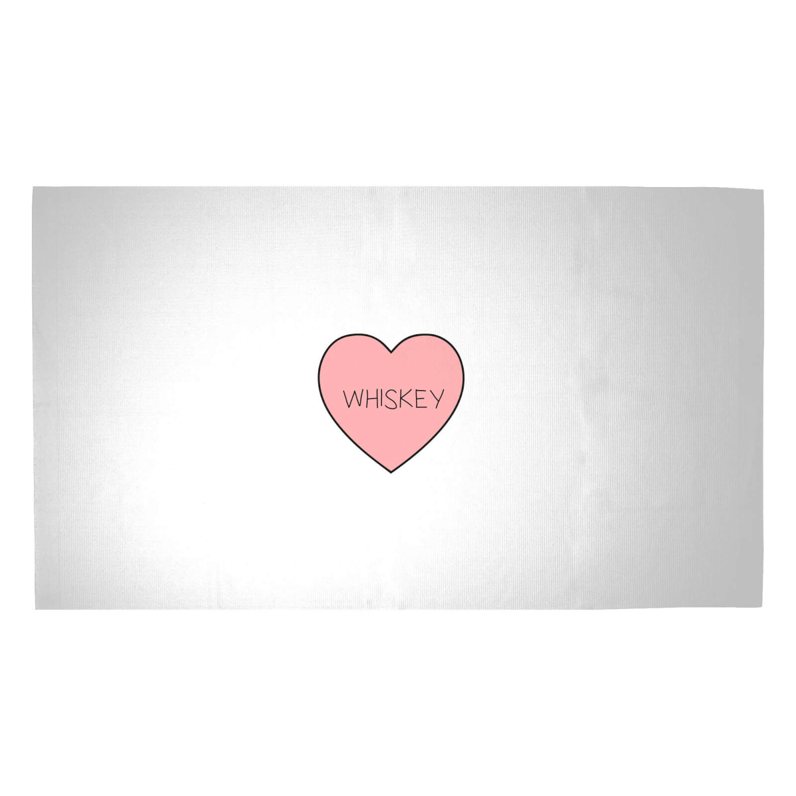I Love Whiskey Woven Rug - Medium