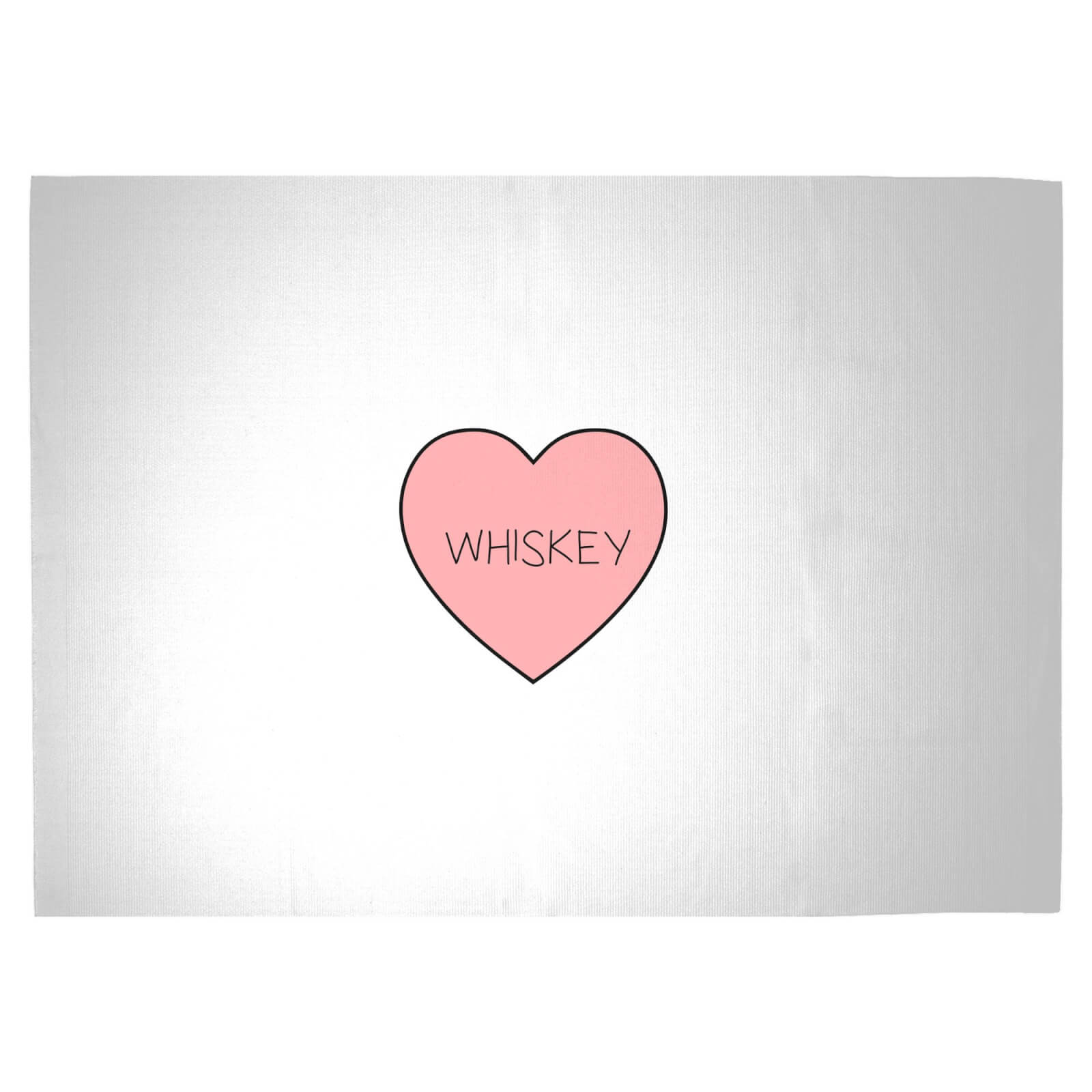I Love Whiskey Woven Rug - Large