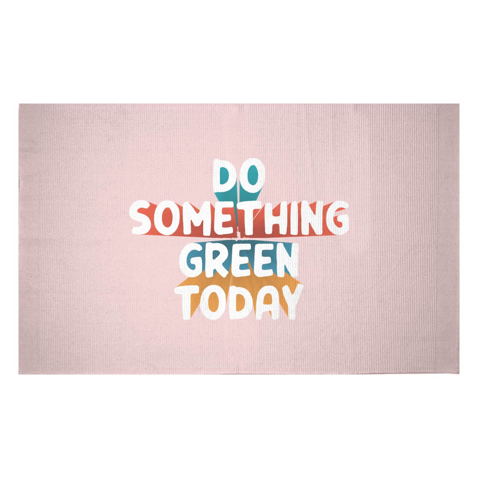 Do Something Green Today Woven Rug - Small