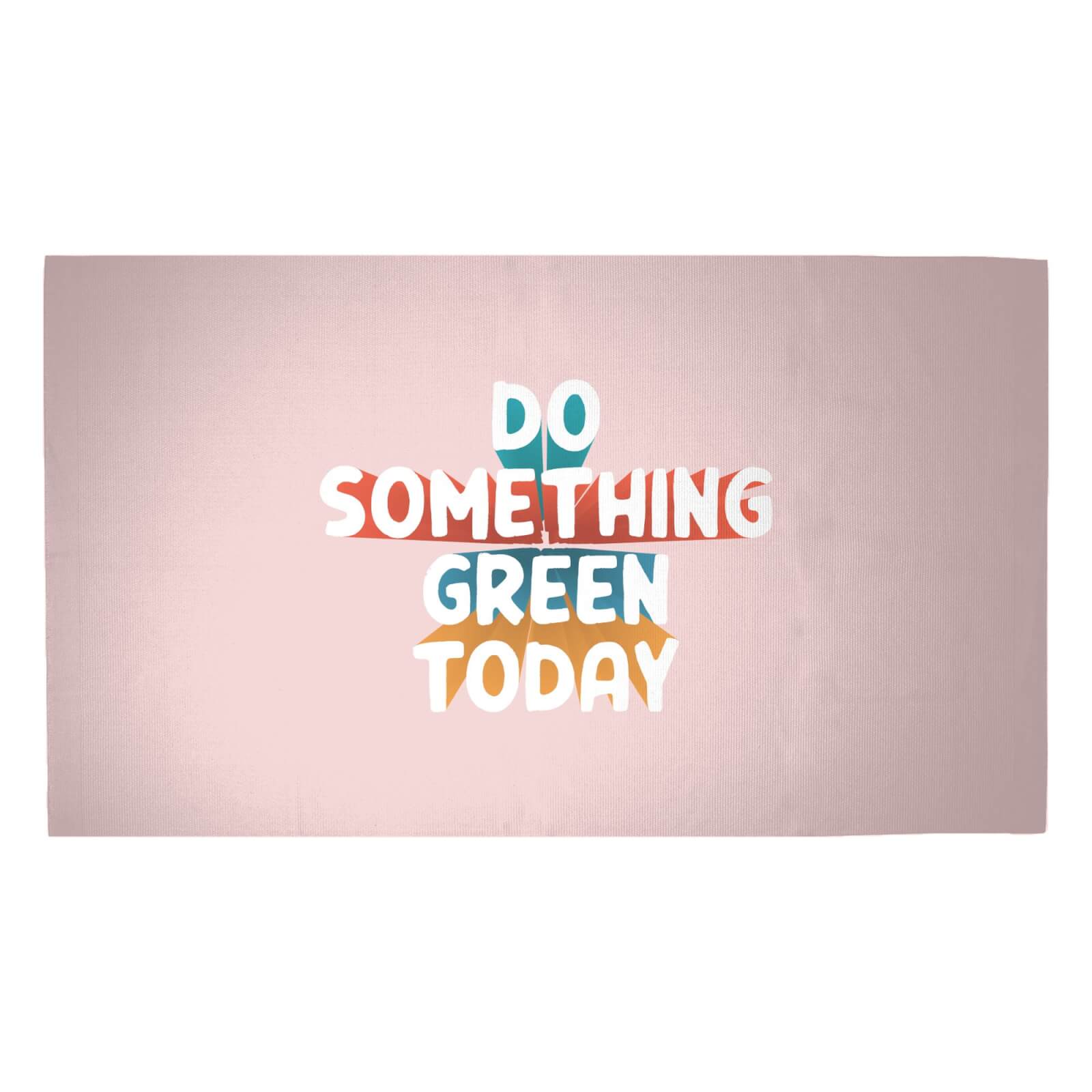 Do Something Green Today Woven Rug - Medium
