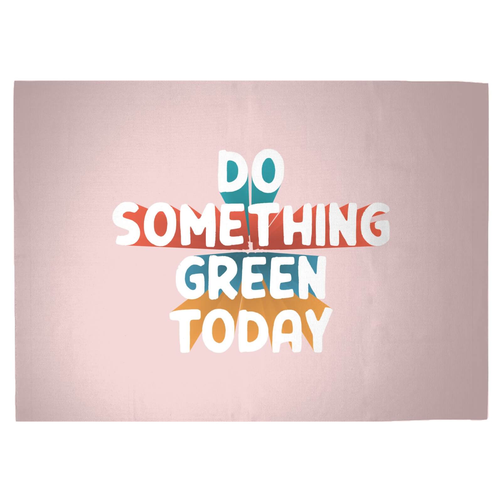 Do Something Green Today Woven Rug - Large