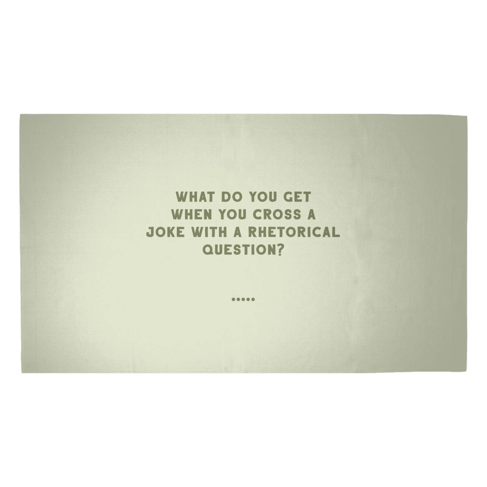 Rhetorical Question Woven Rug - Medium