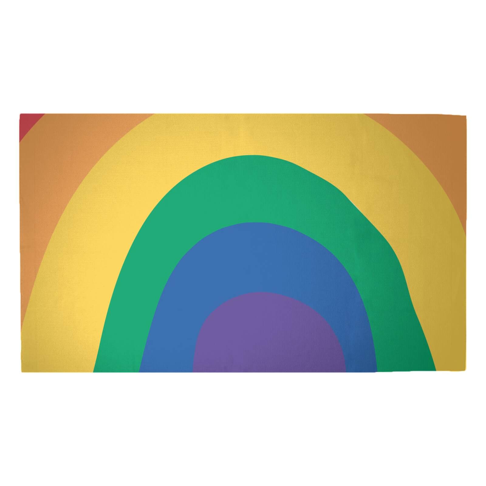 Close Up Rainbow Woven Rug - Medium