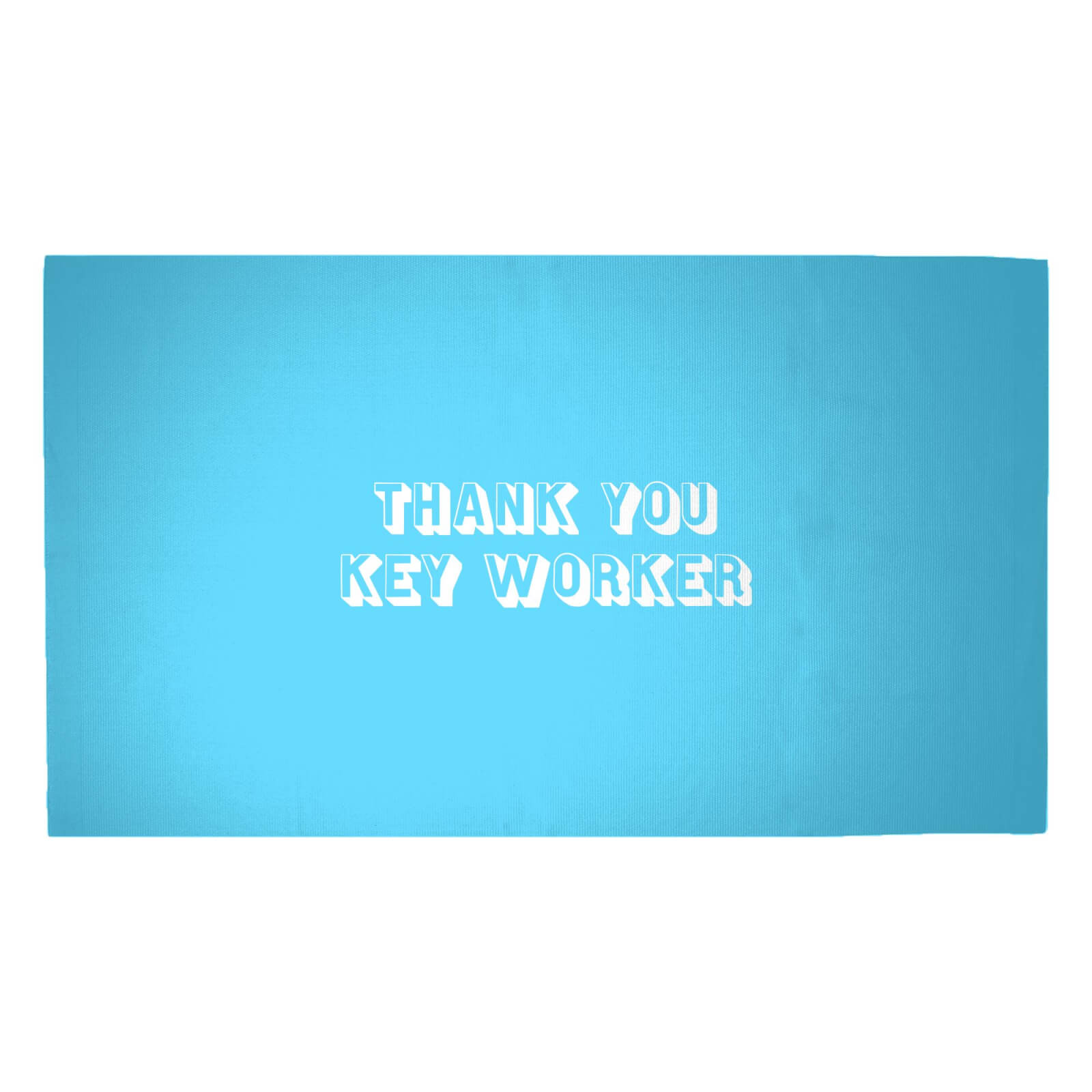 Thank You Key Worker Woven Rug - Medium