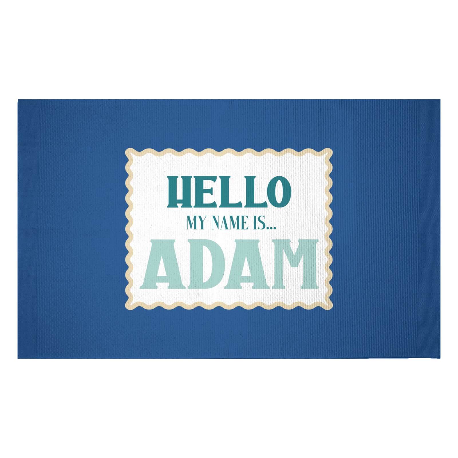 Hello, My Name Is Adam Woven Rug - Small