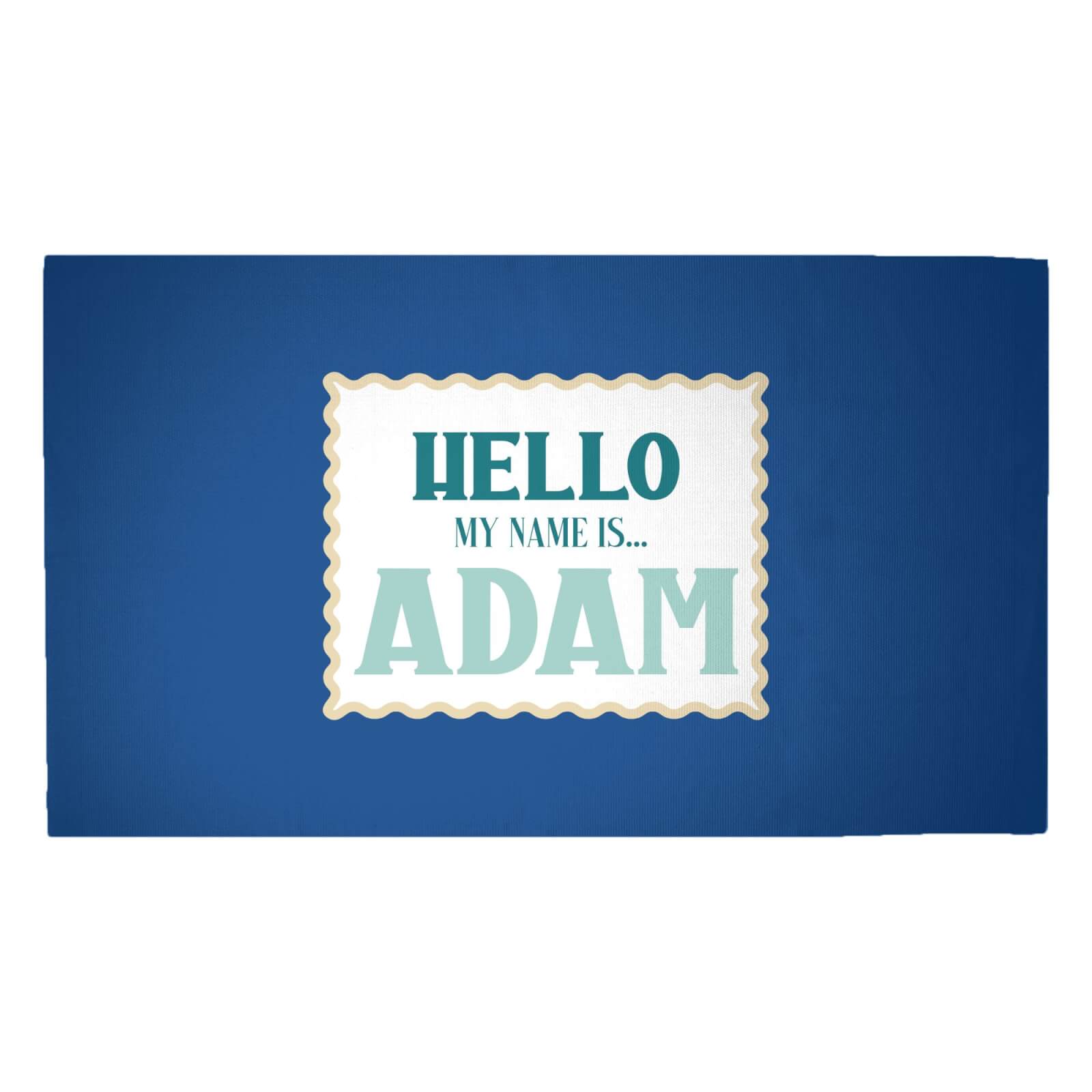 Hello, My Name Is Adam Woven Rug - Medium