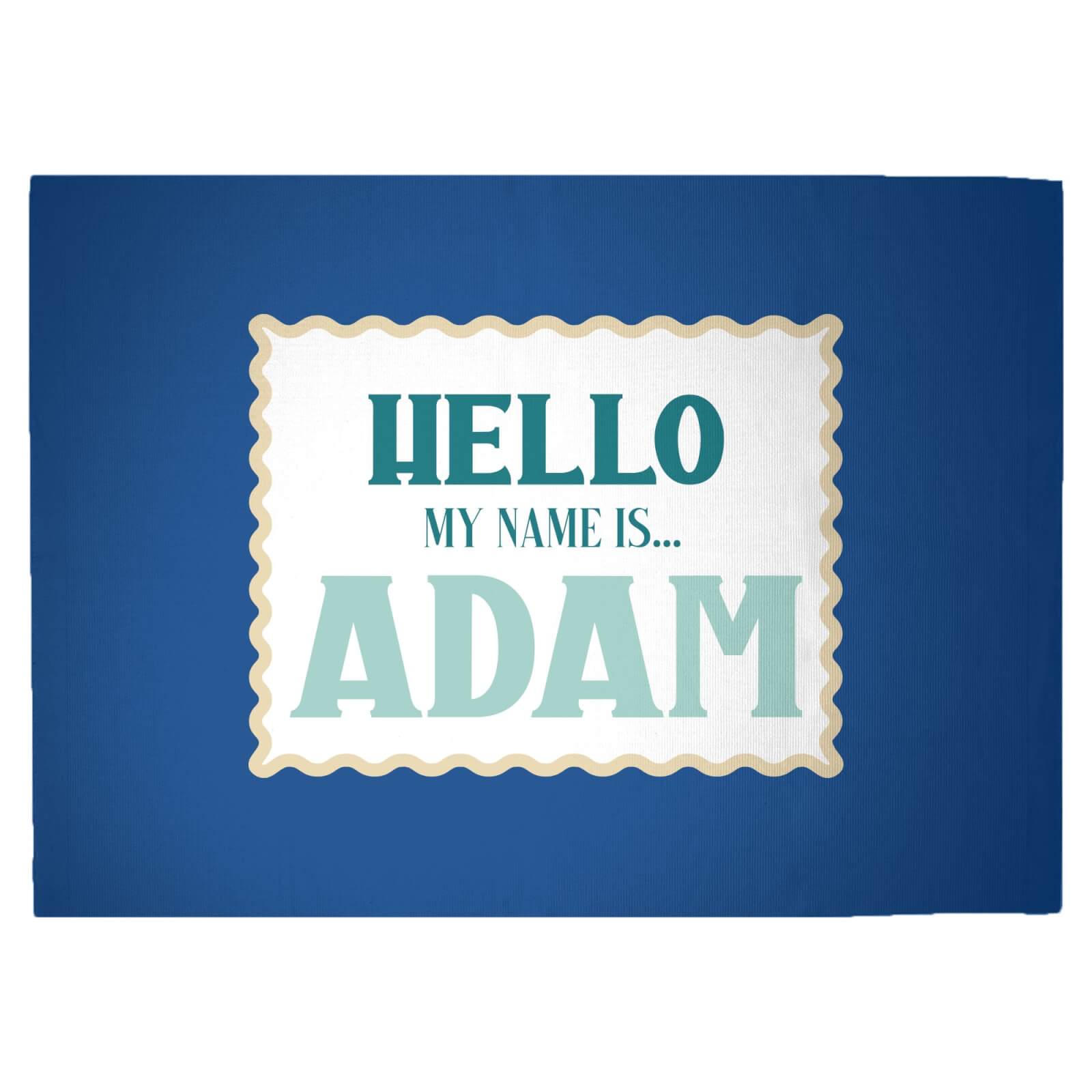 Hello, My Name Is Adam Woven Rug - Large