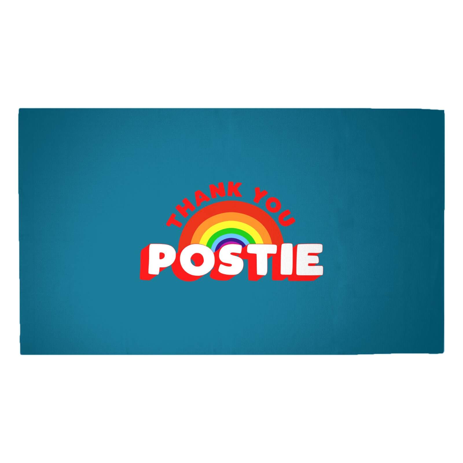 Thank You Postie Woven Rug - Medium