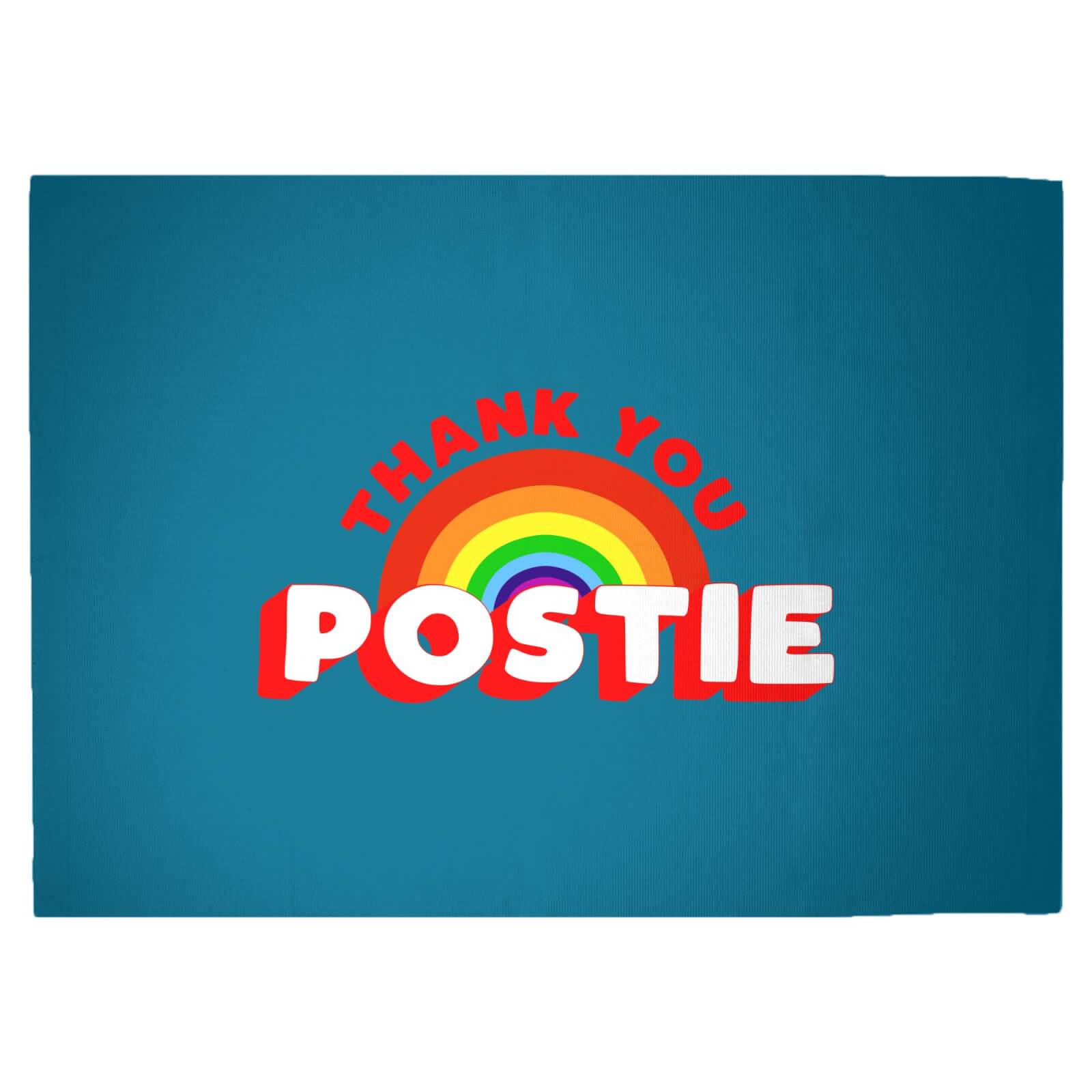 Thank You Postie Woven Rug - Large