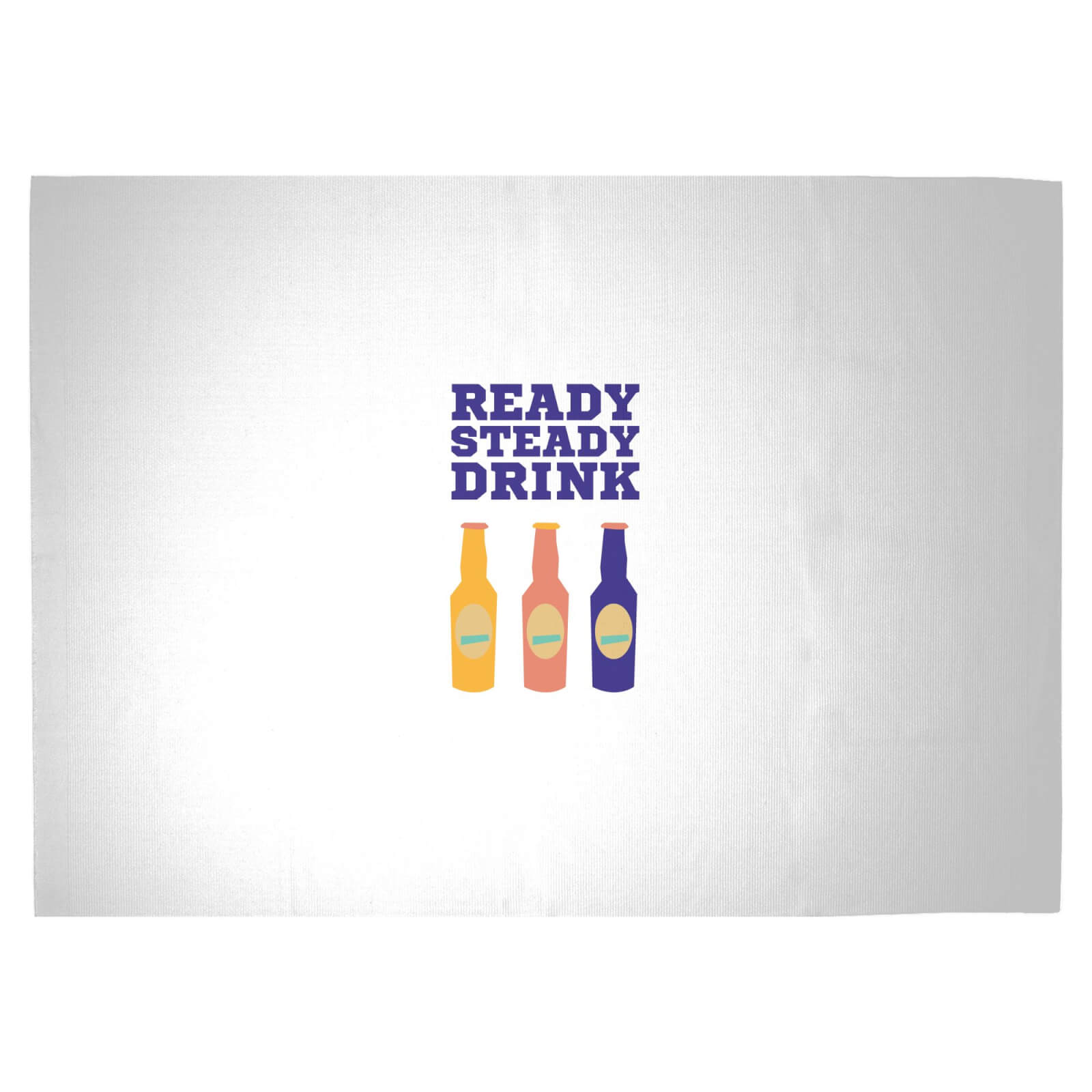 Ready Steady Drink Woven Rug - Large