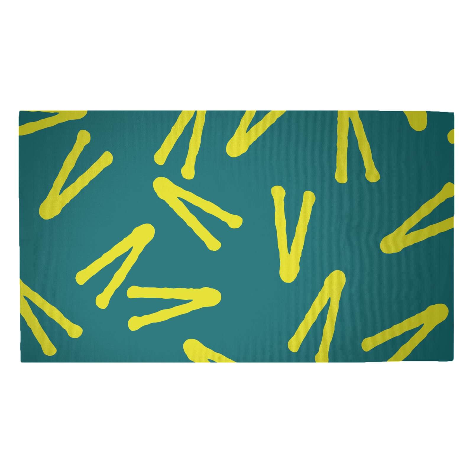Abstract Tribal V Pattern Woven Rug - Medium