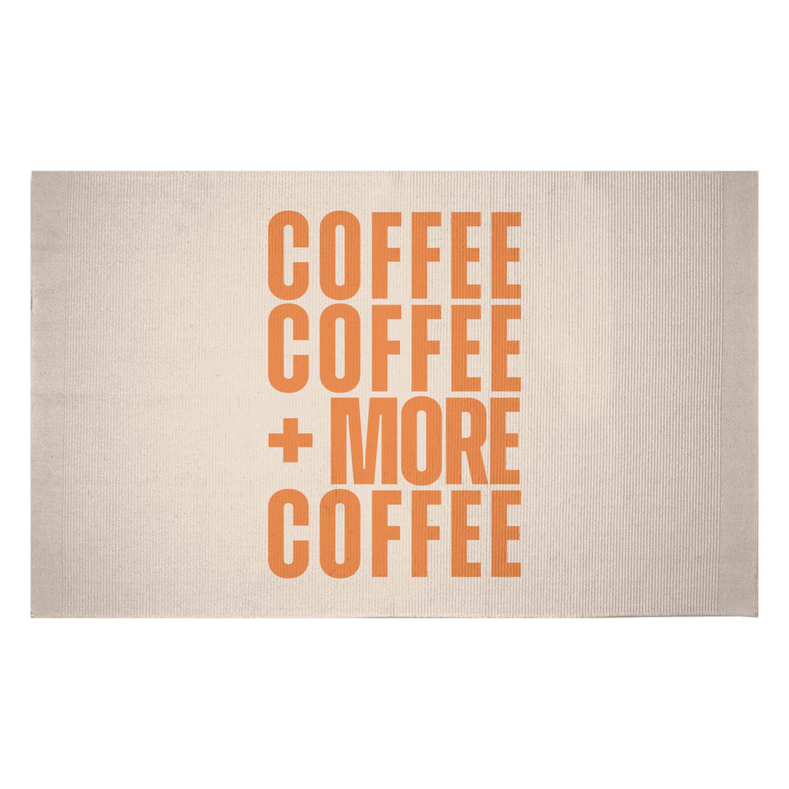 Coffee Coffee And More Coffee Woven Rug - Small