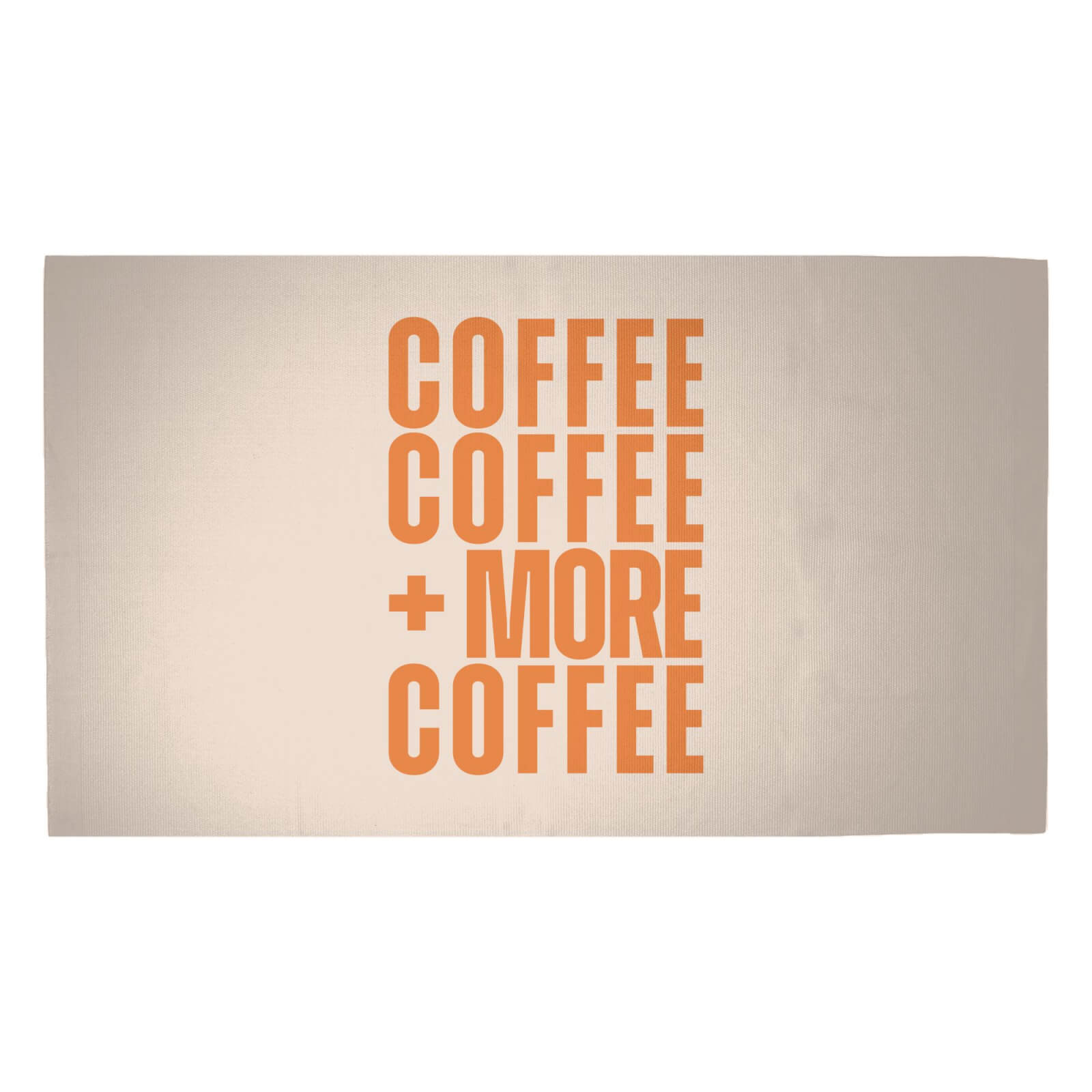 Coffee Coffee And More Coffee Woven Rug - Medium