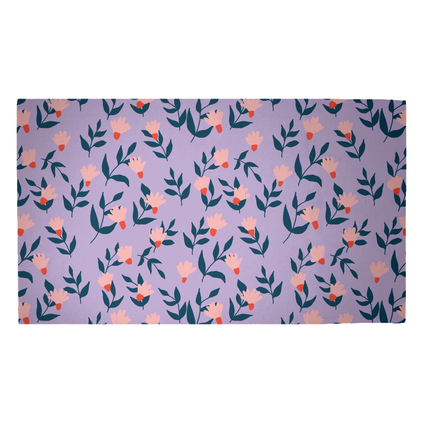 Wild Flowers Woven Rug - Medium